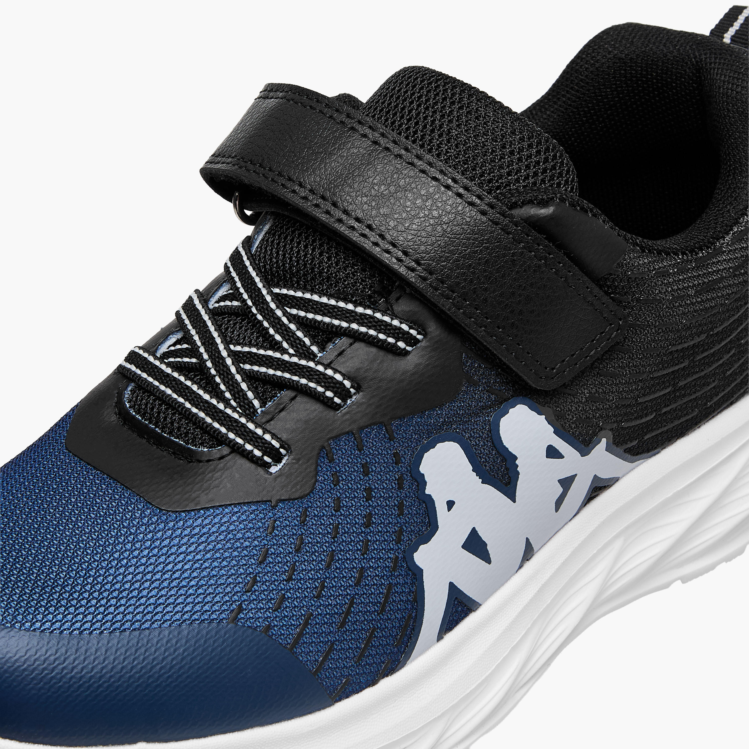 Kappa Unisex Logo Print Hook and Loop Sports Shoes-girls-shoes-sports-image-4
