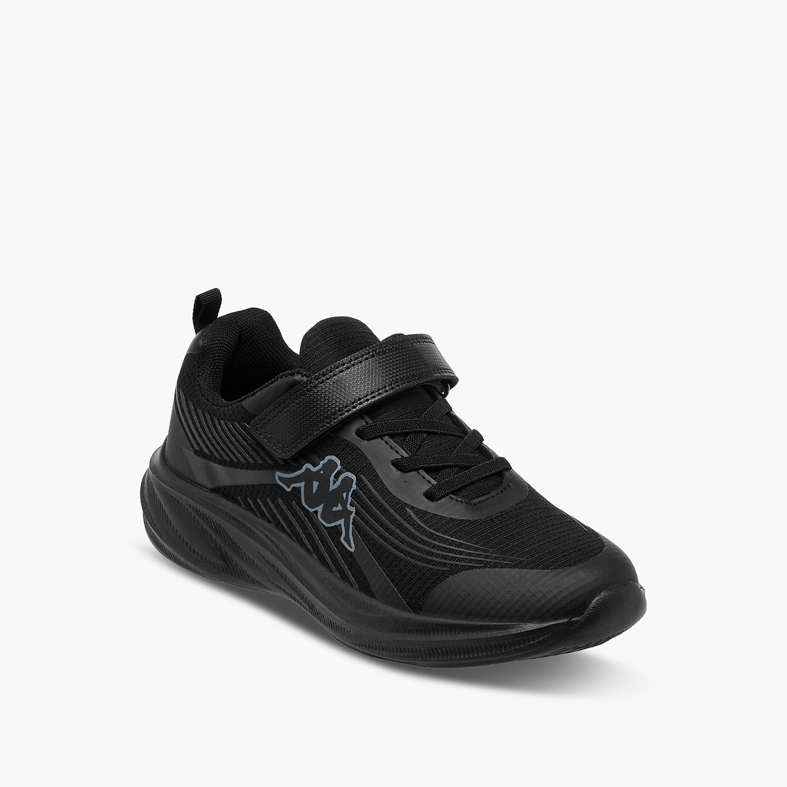 Kappa Unisex Logo Print Hook and Loop Sports Shoes-girls-shoes-sports-image-2