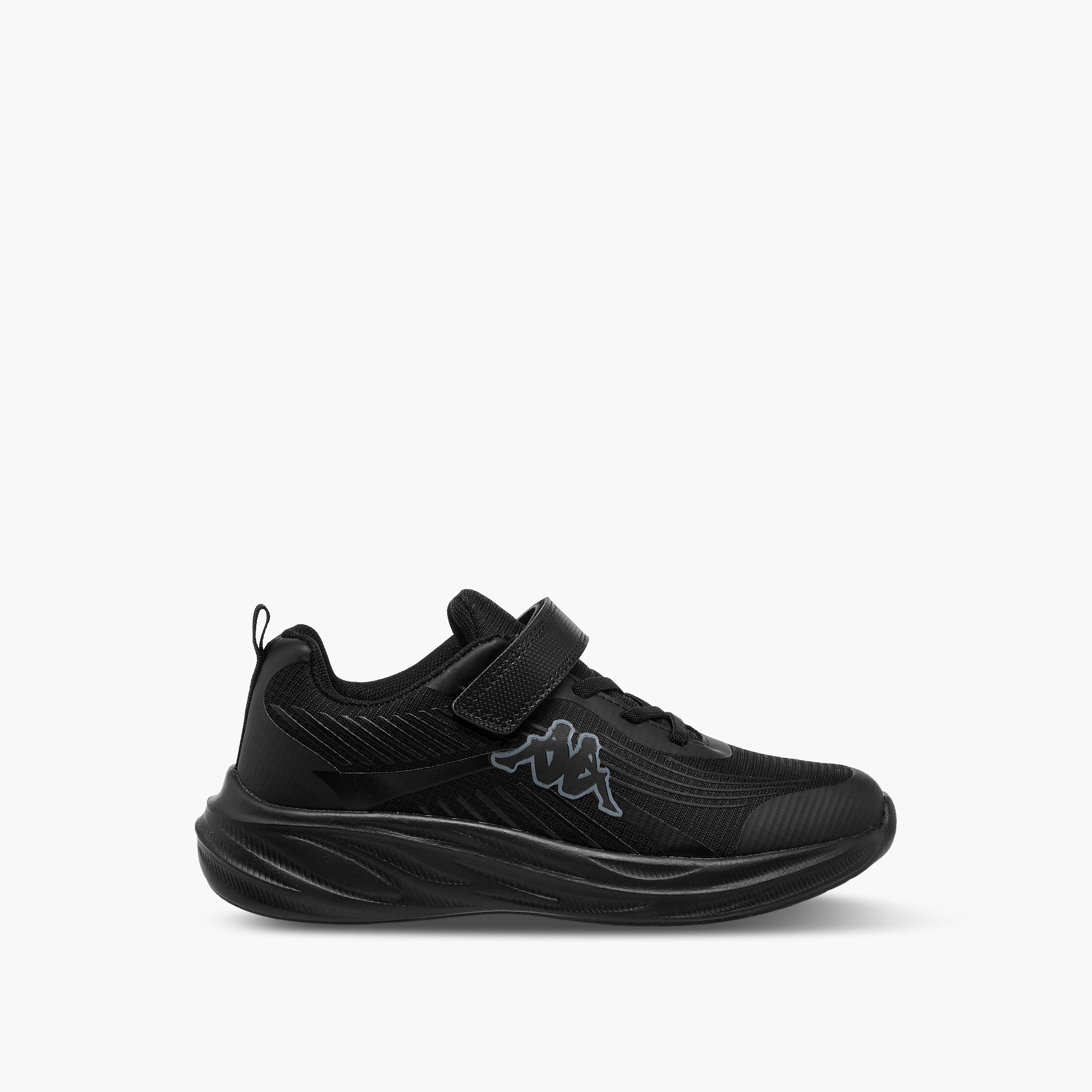 Kappa Unisex Logo Print Hook and Loop Sports Shoes-girls-shoes-sports-image-3
