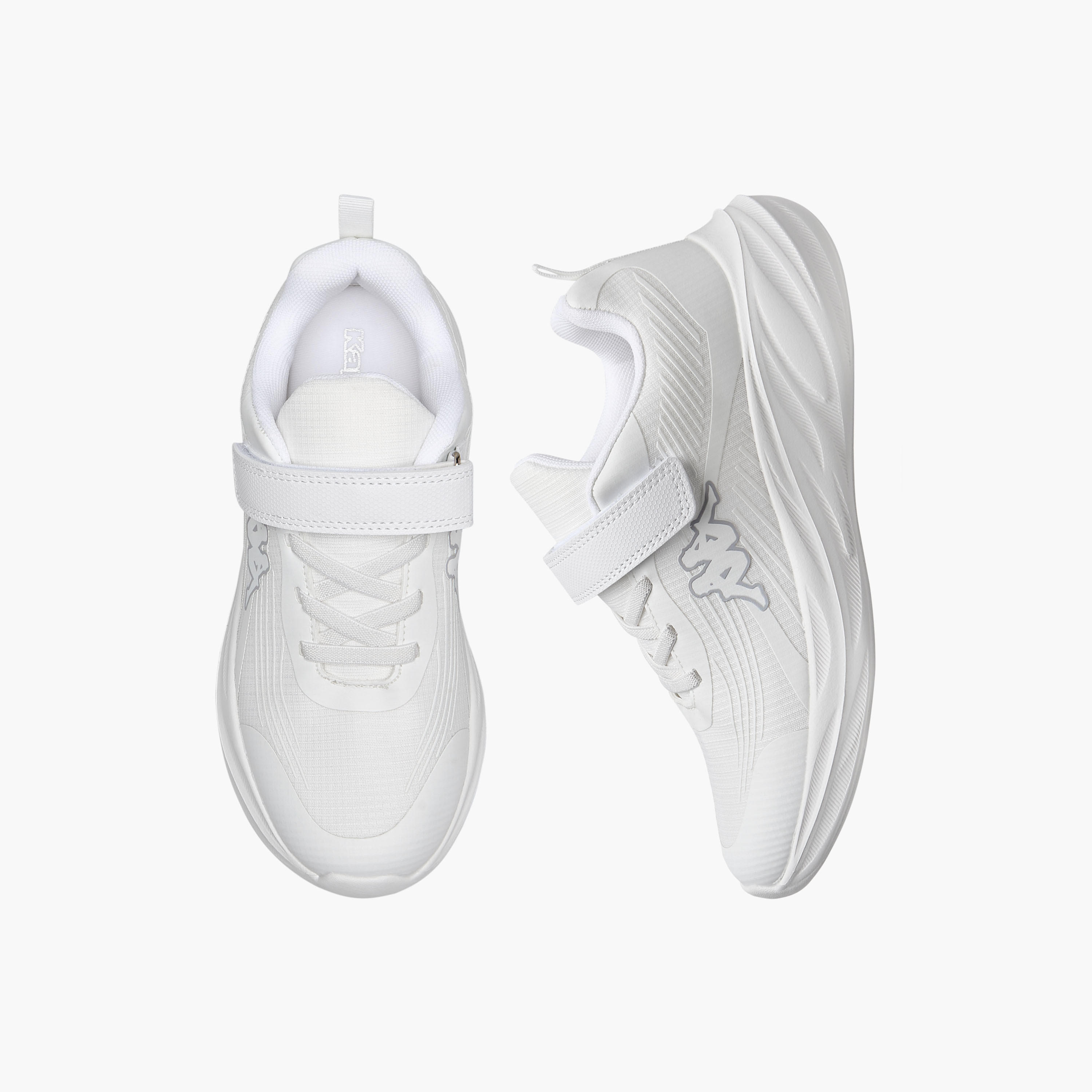 Kappa Unisex Logo Print Hook and Loop Sports Shoes-girls-shoes-sports-image-1