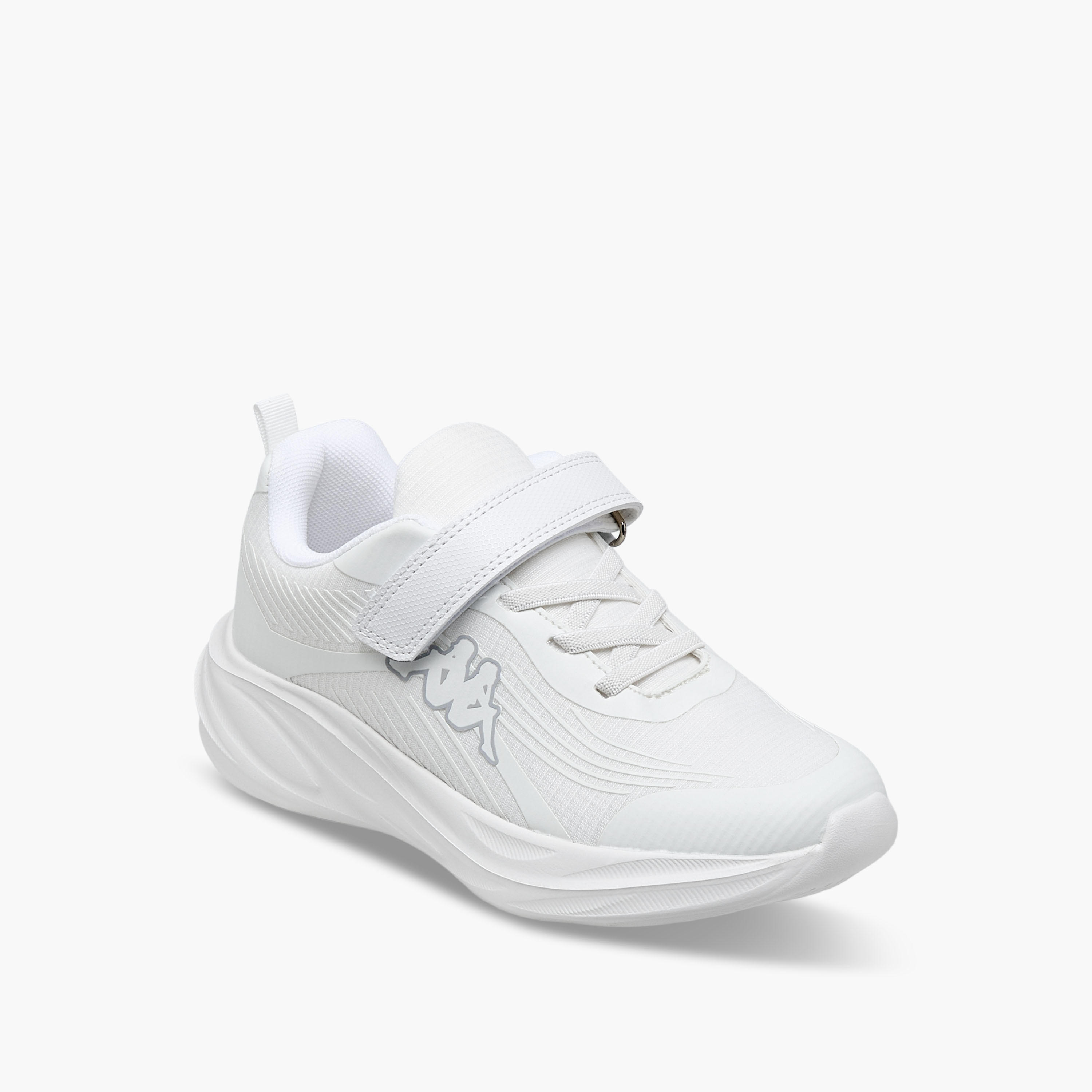 Kappa Unisex Logo Print Hook and Loop Sports Shoes-girls-shoes-sports-image-2