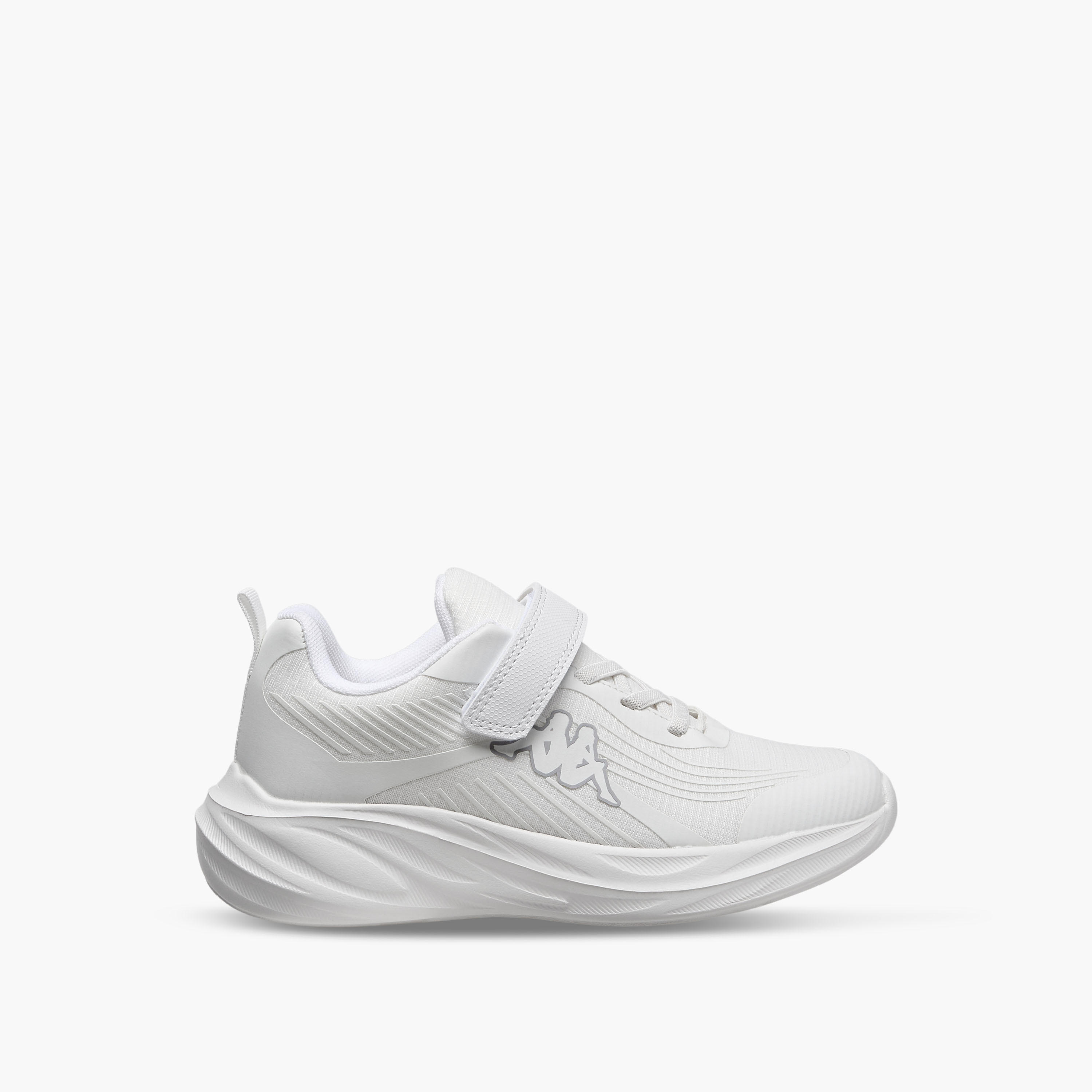 Kappa Unisex Logo Print Hook and Loop Sports Shoes-girls-shoes-sports-image-3