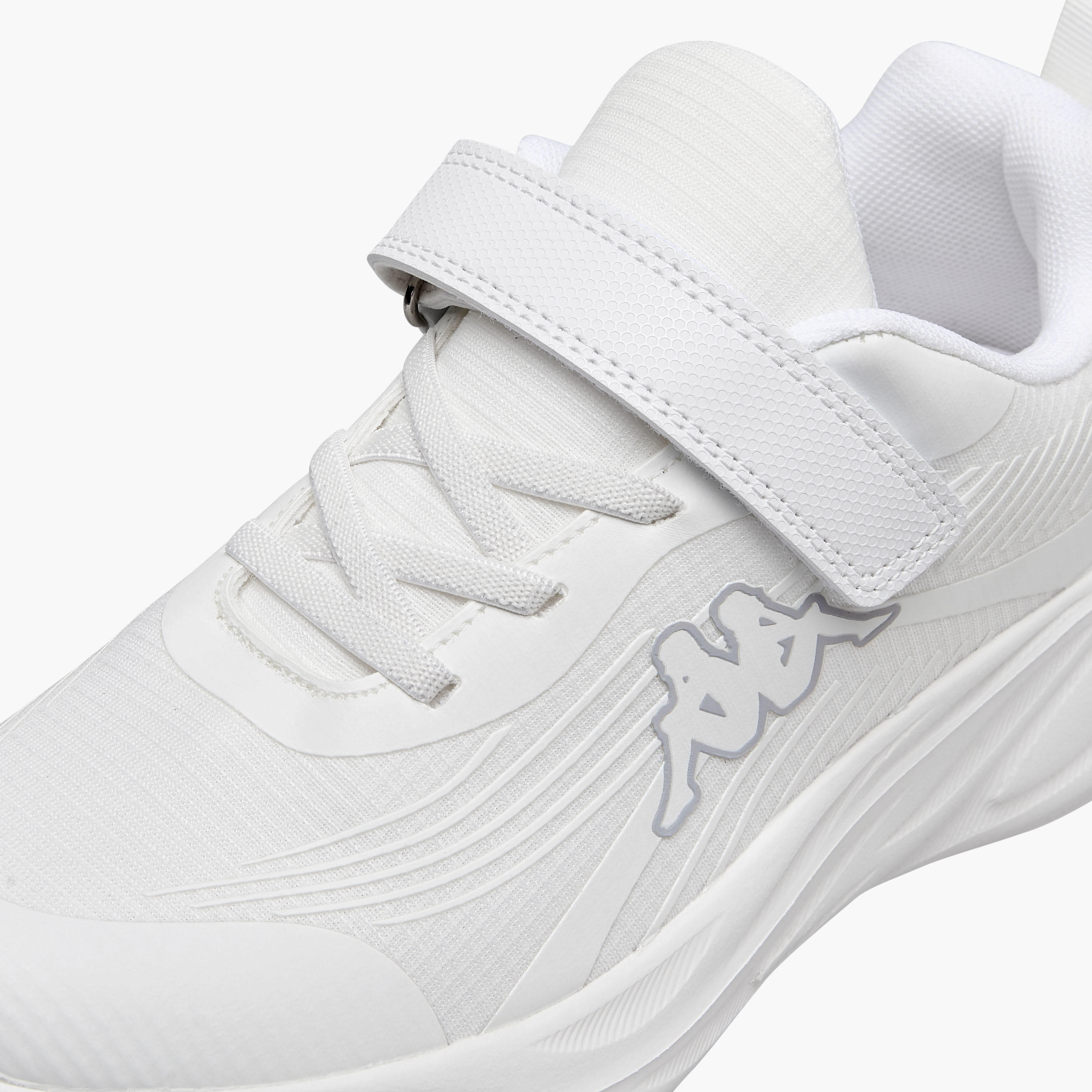 Kappa Unisex Logo Print Hook and Loop Sports Shoes-girls-shoes-sports-image-4
