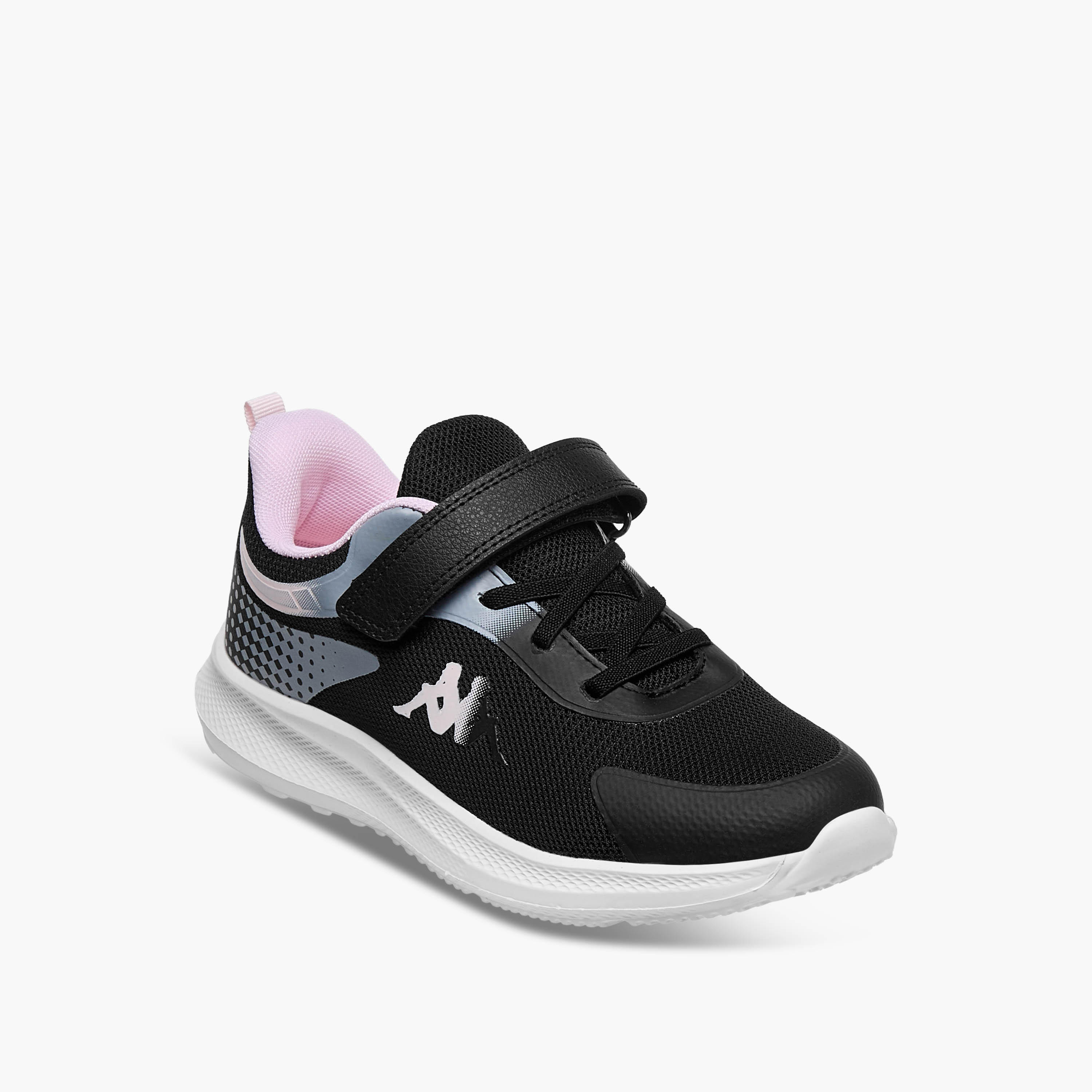 Kappa Girls Logo Print Hook and Loop Sports Shoes-girls-shoes-sports-image-2