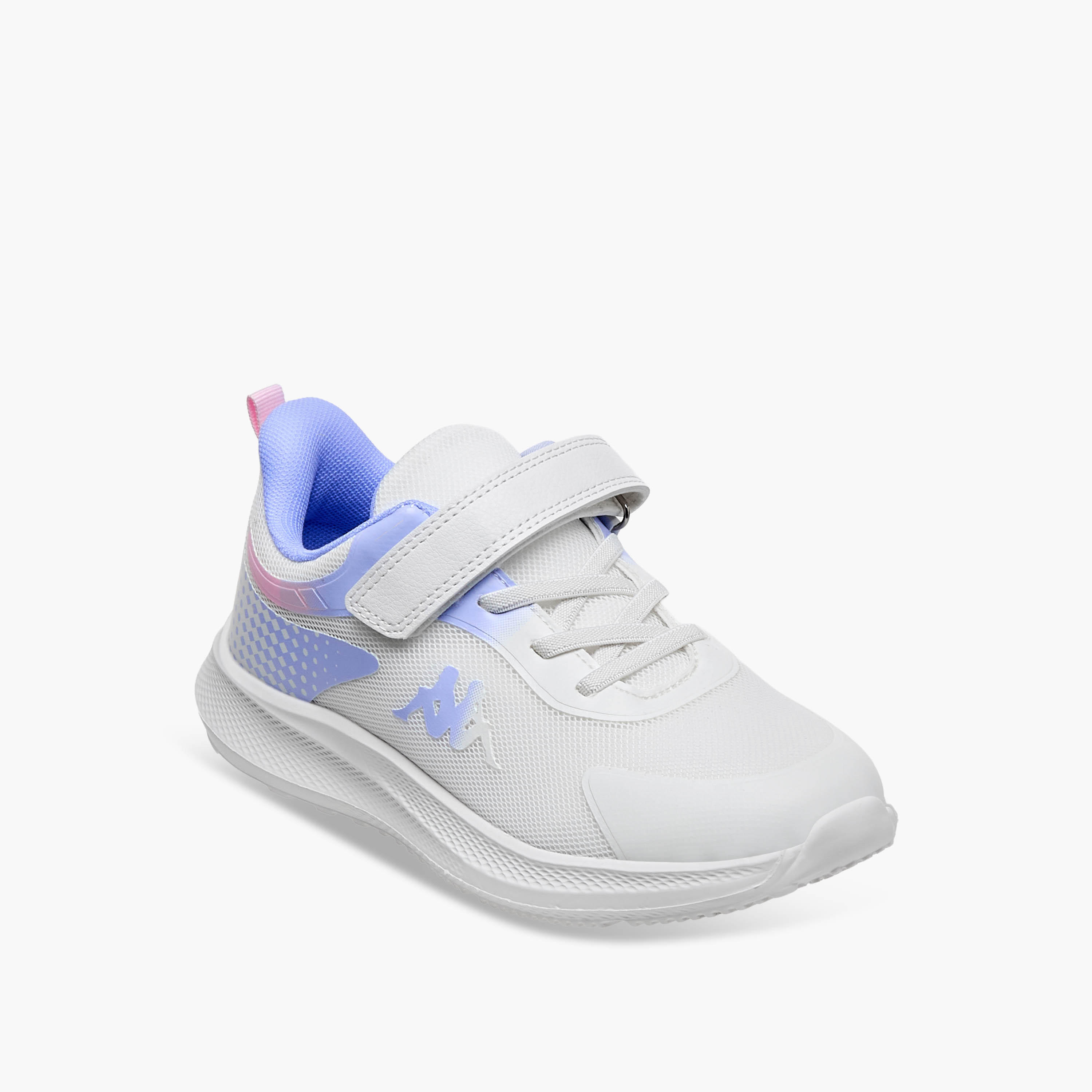 Kappa Girls Logo Print Hook and Loop Sports Shoes-girls-shoes-sports-image-2