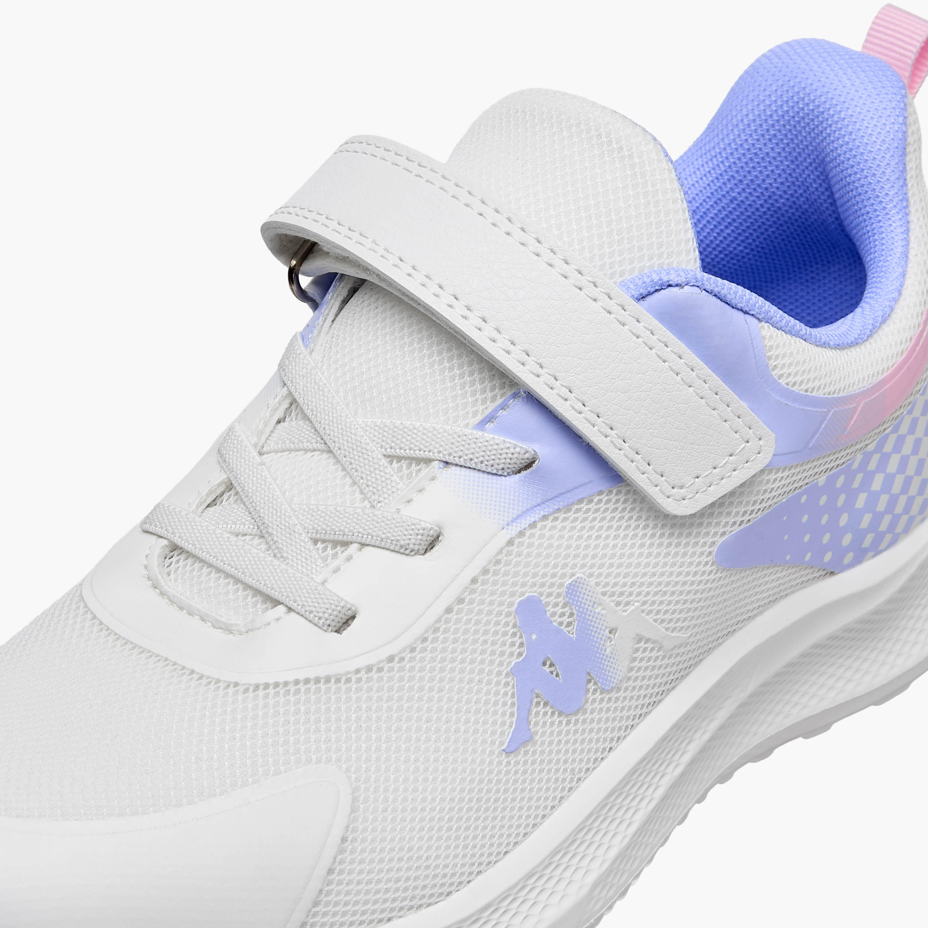 Kappa Girls Logo Print Hook and Loop Sports Shoes-girls-shoes-sports-image-4