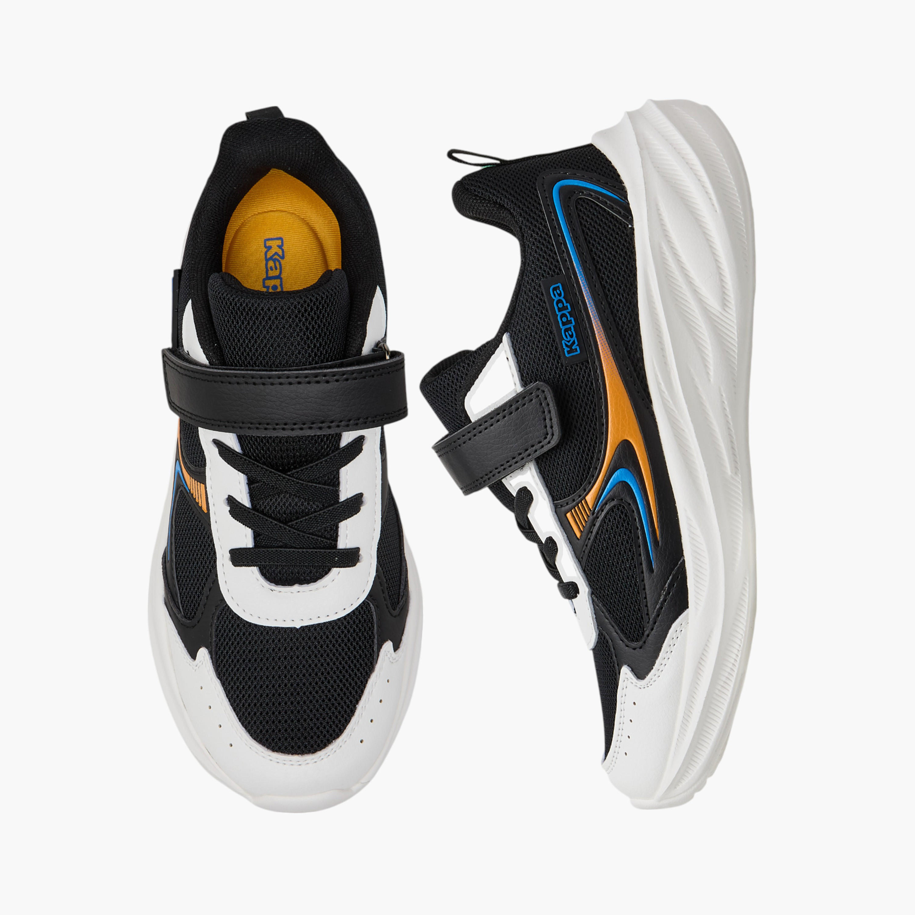 Kappa Boys Panelled Hook & Loop Breathable Shoes-boys-shoes-sports-image-1