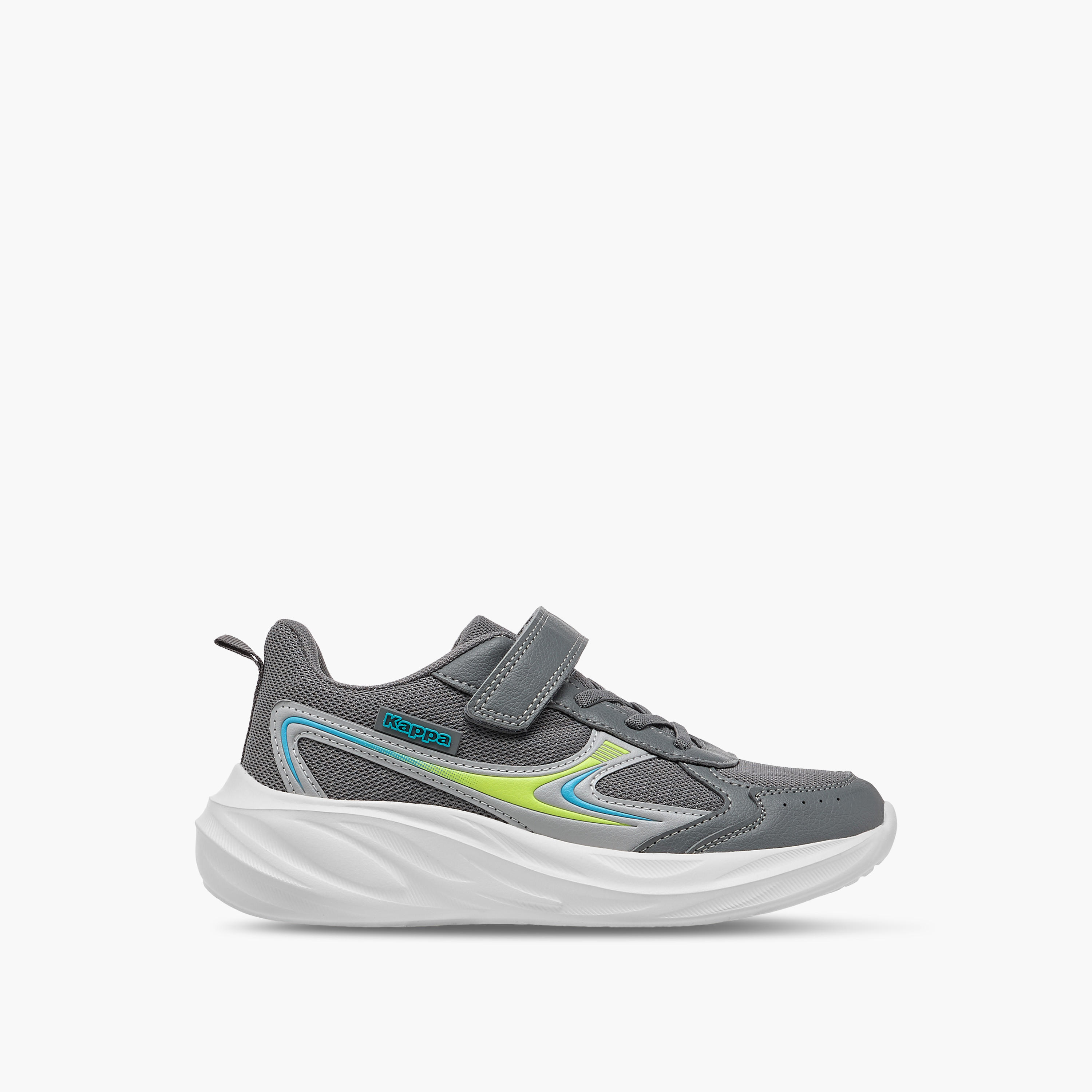 Kappa Boys Panelled Hook & Loop Breathable Shoes-boys-shoes-sports-image-3