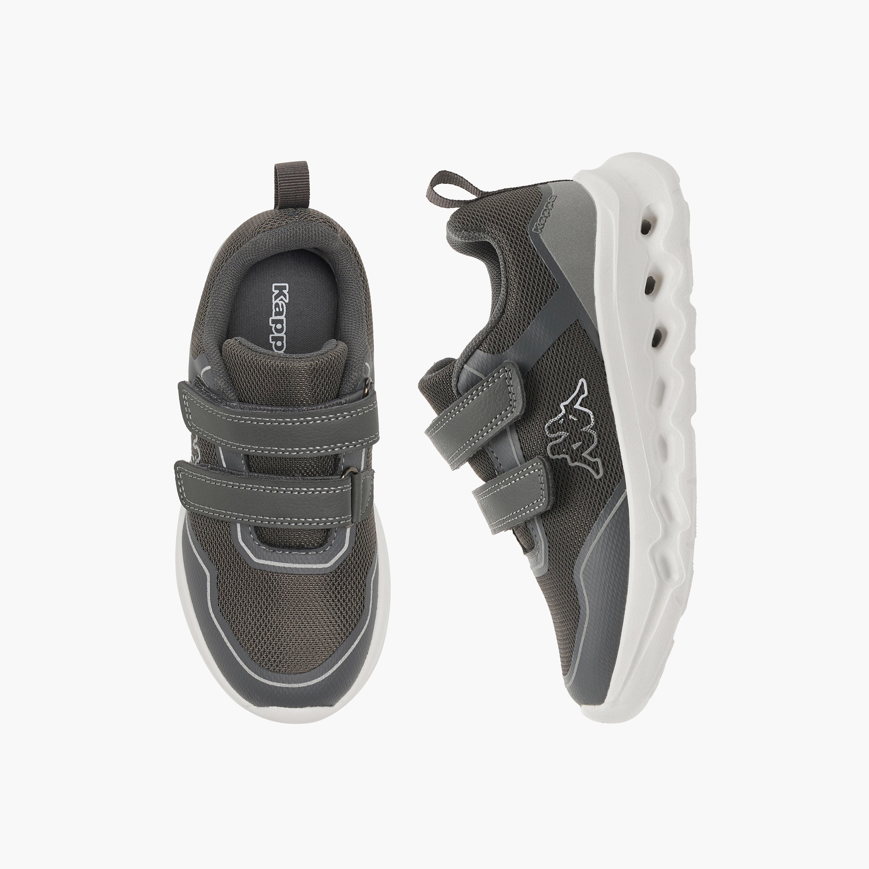 Kappa Boys Panelled Hook & Loop Sports Shoes-boys-shoes-sneakers-image-1