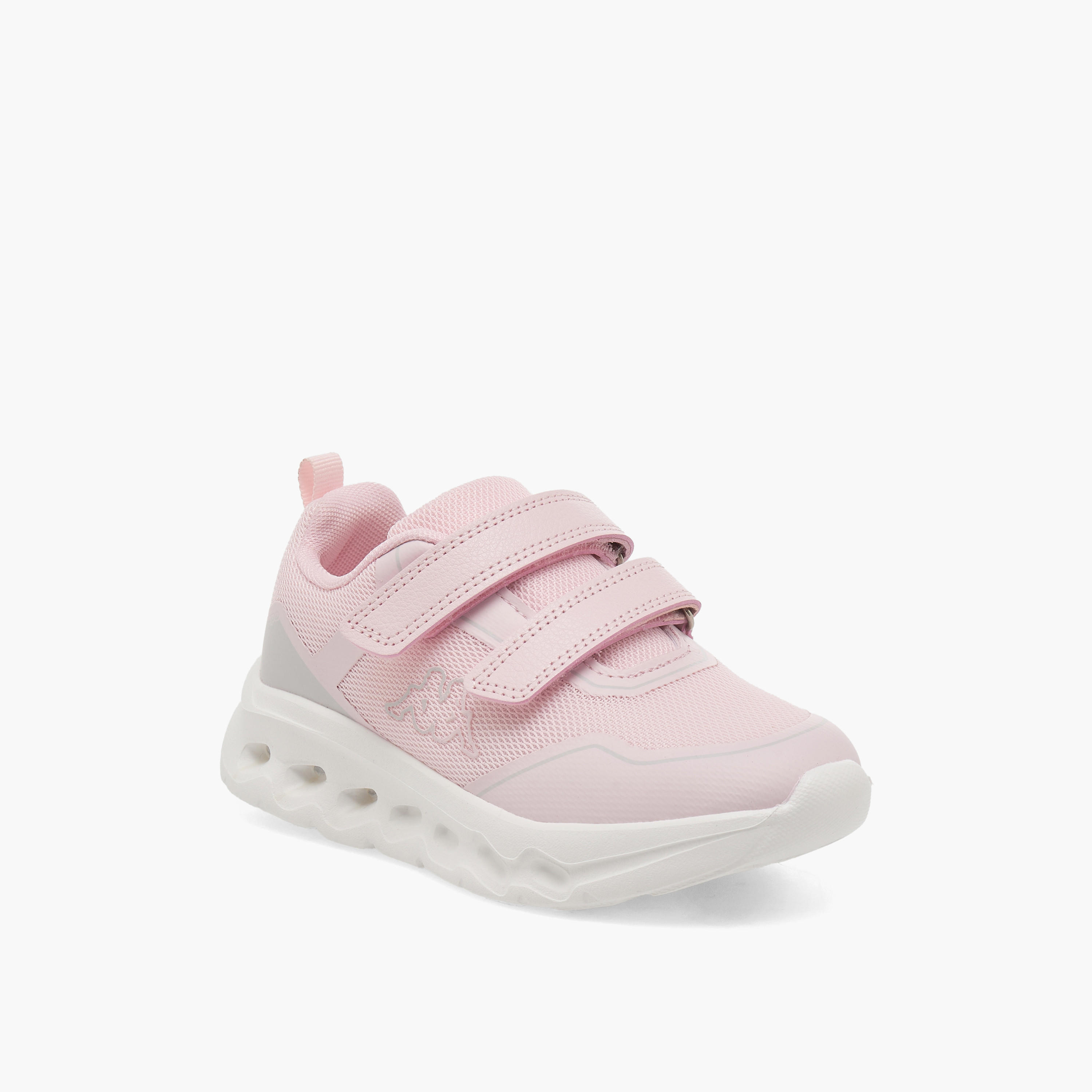 حذاء رياضي بشريط إغلاق لاصق وطبعات شعار للبنات من كابا-girls-shoes-sneakers-image-2