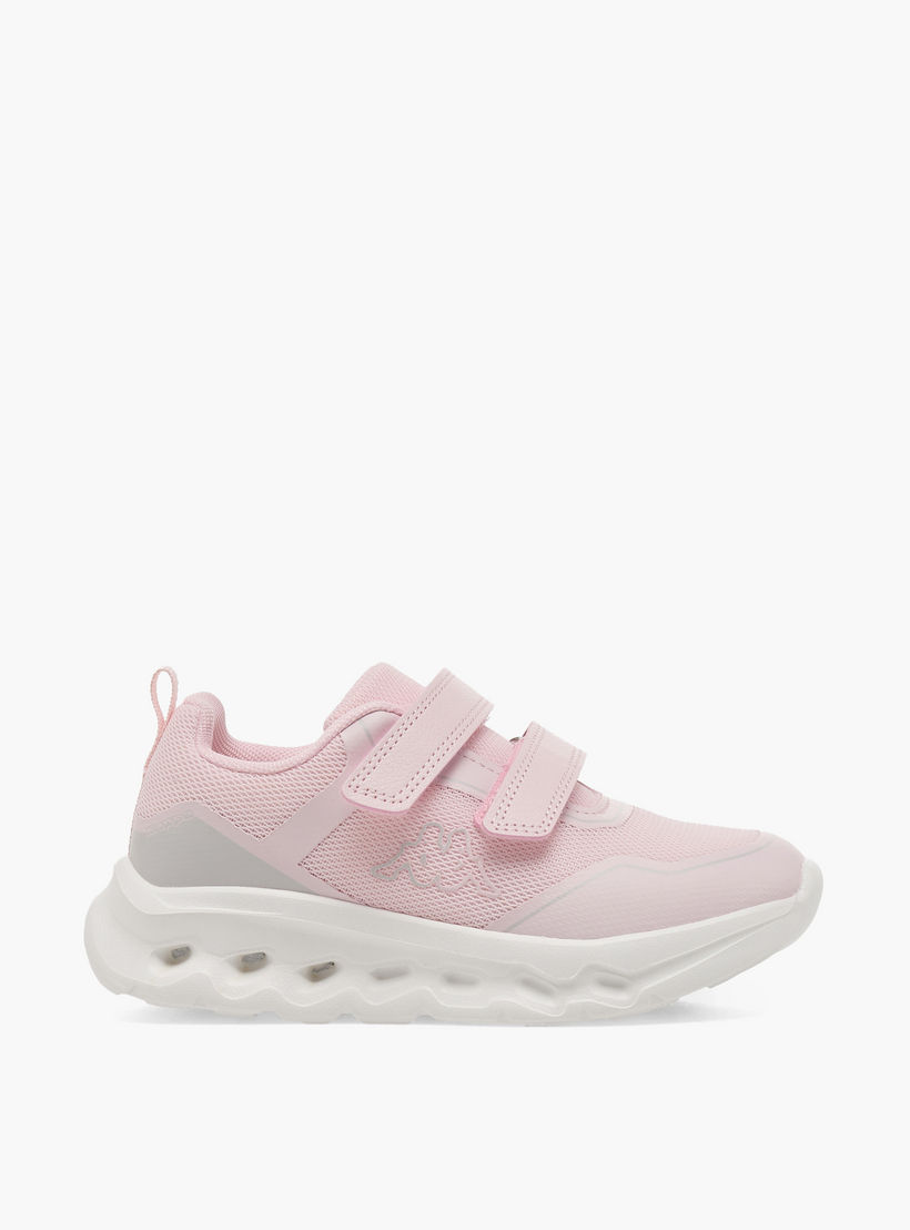 حذاء رياضي بشريط إغلاق لاصق وطبعات شعار للبنات من كابا-girls-shoes-sneakers-image-3