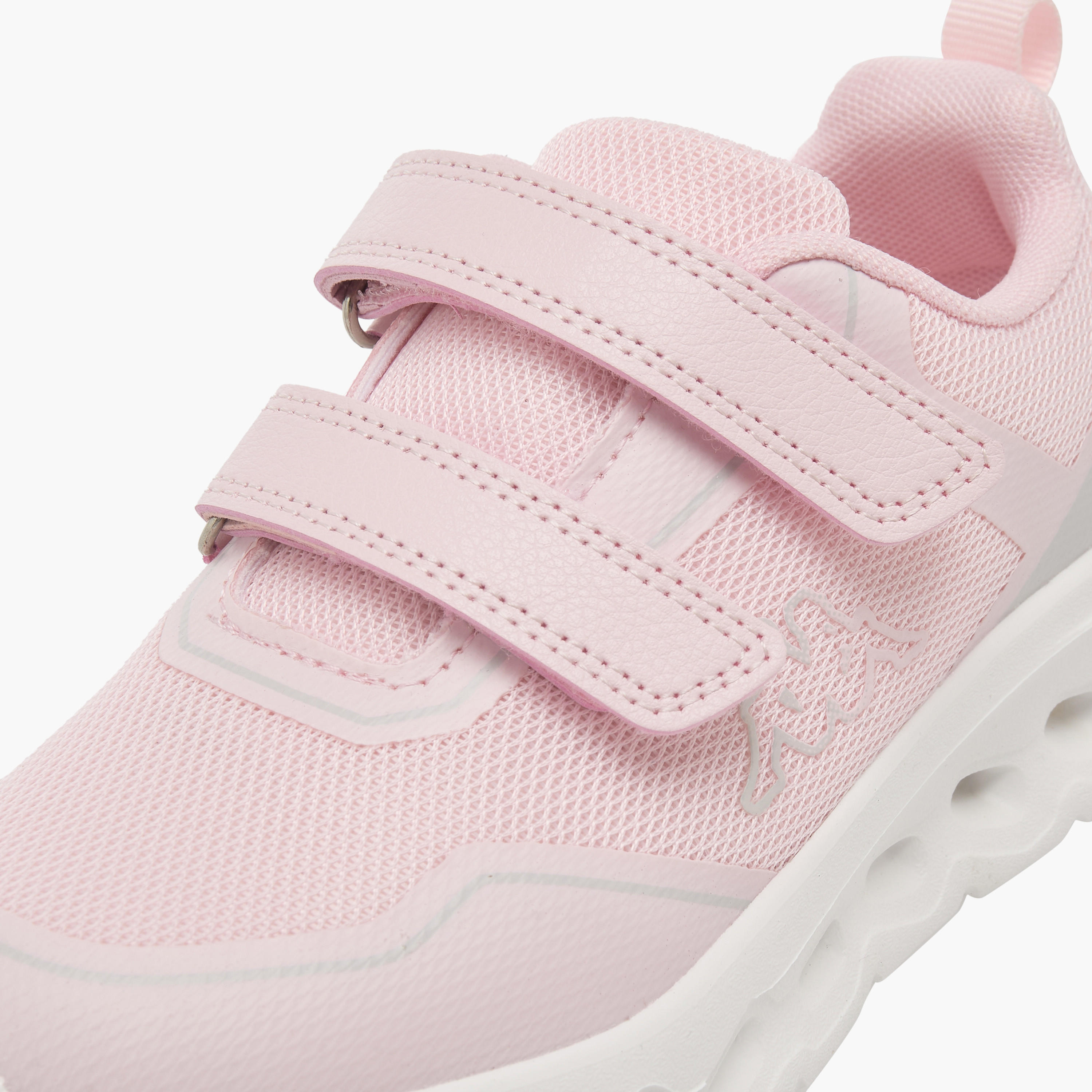 Kappa Girls Logo Print Hook & Loop Sports Shoes-girls-shoes-sneakers-image-9