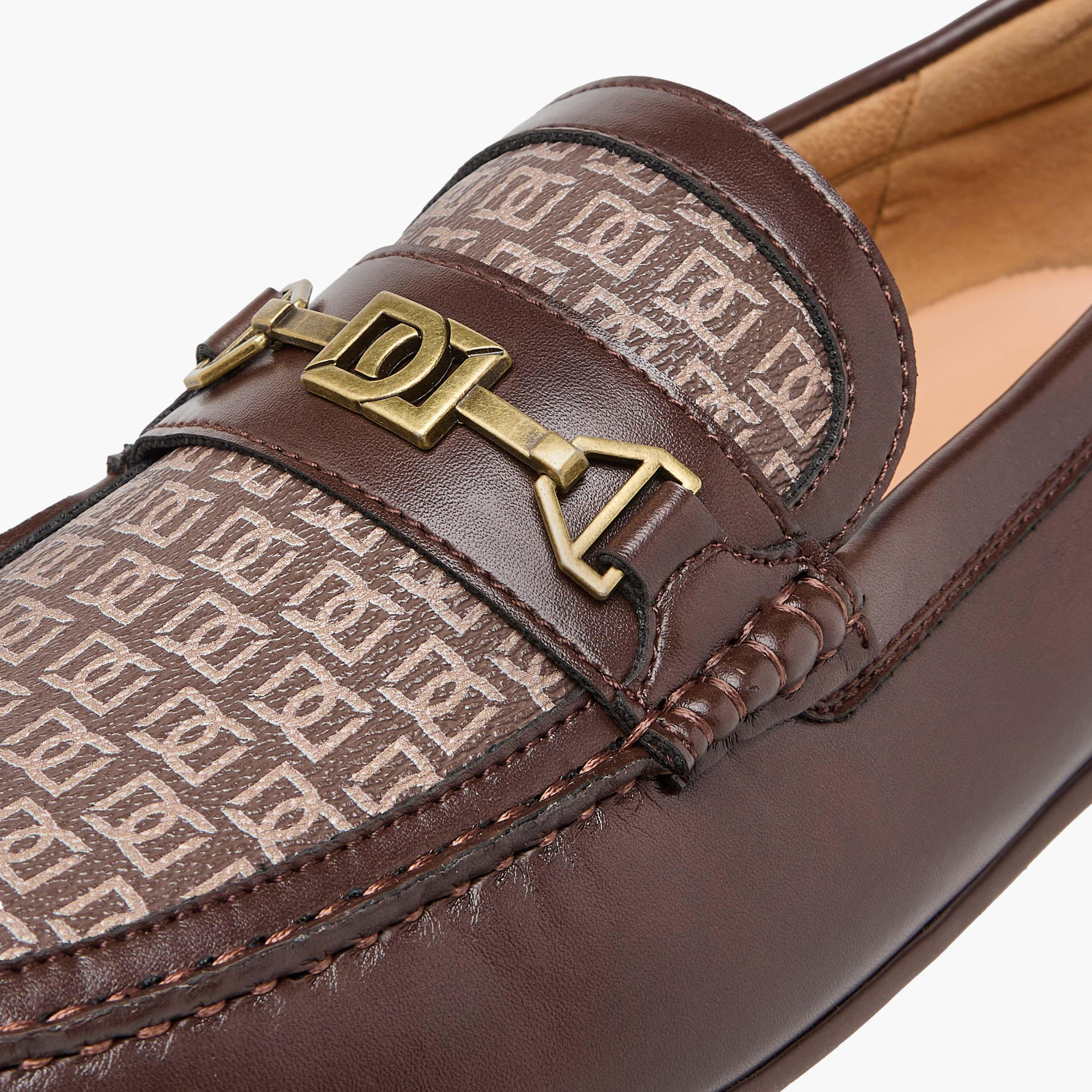 Duchini Men's Monogram Print Slip-On Moccasins-men-shoes-loafersandmoccasins-image-4