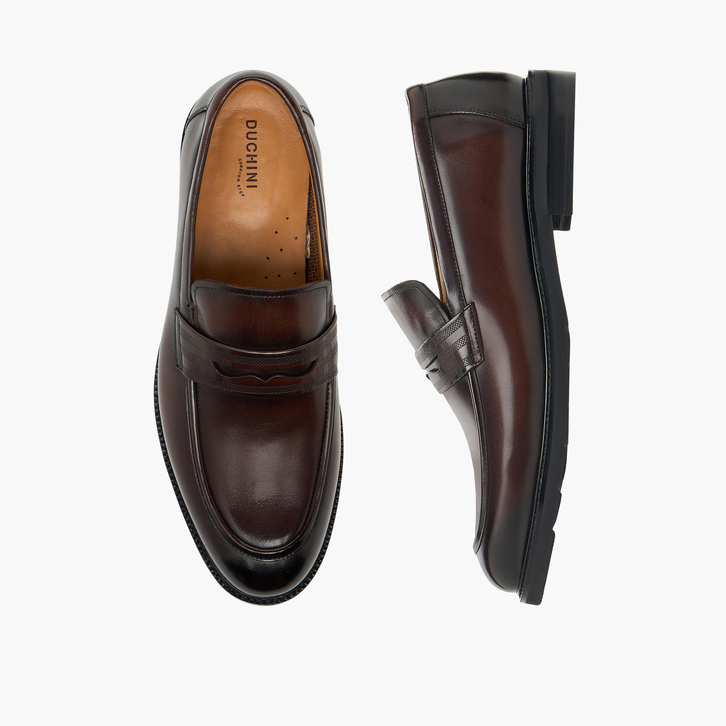 Duchini Men Leather Penny Loafers-men-shoes-formalshoes-image-1