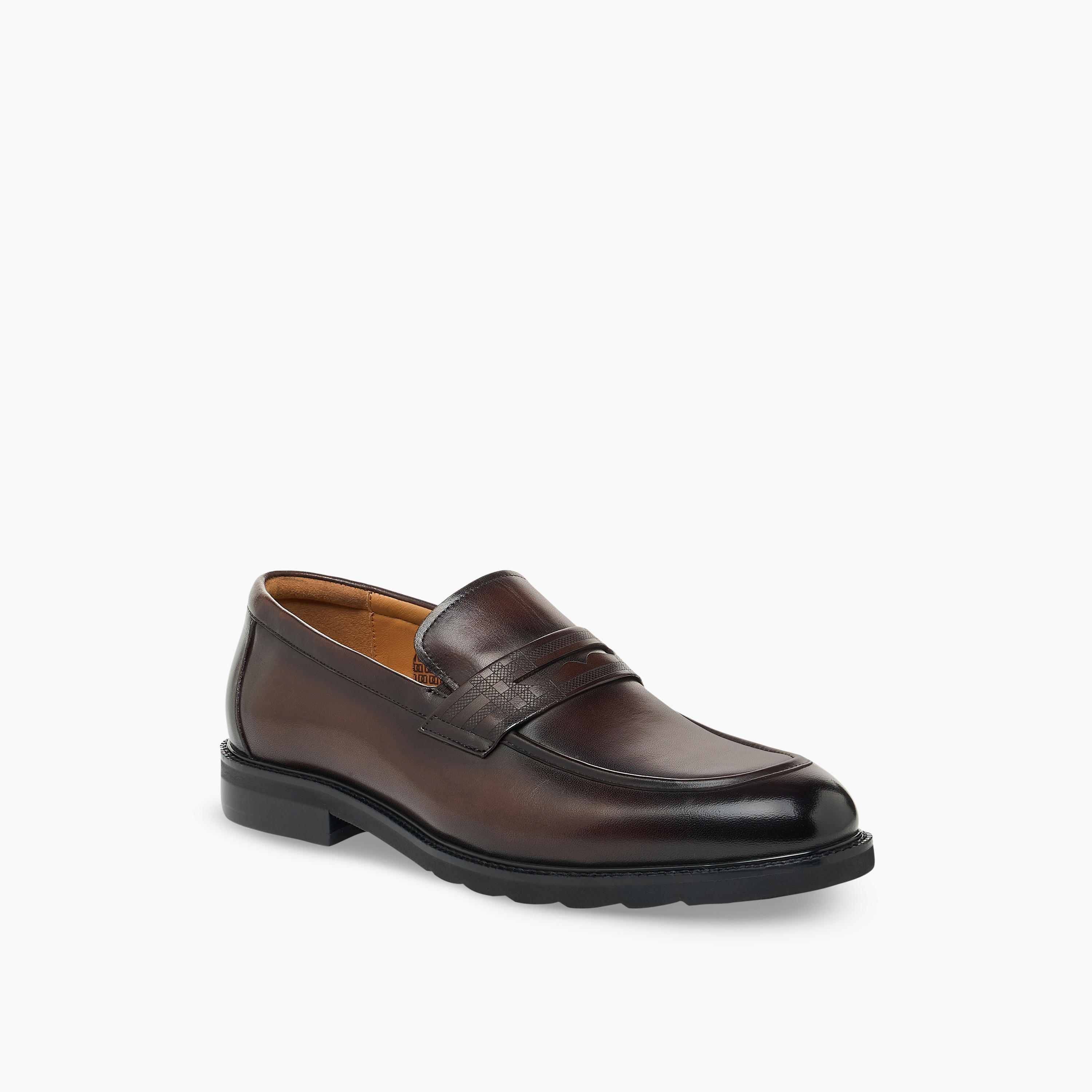Duchini Men Leather Penny Loafers-men-shoes-formalshoes-image-2