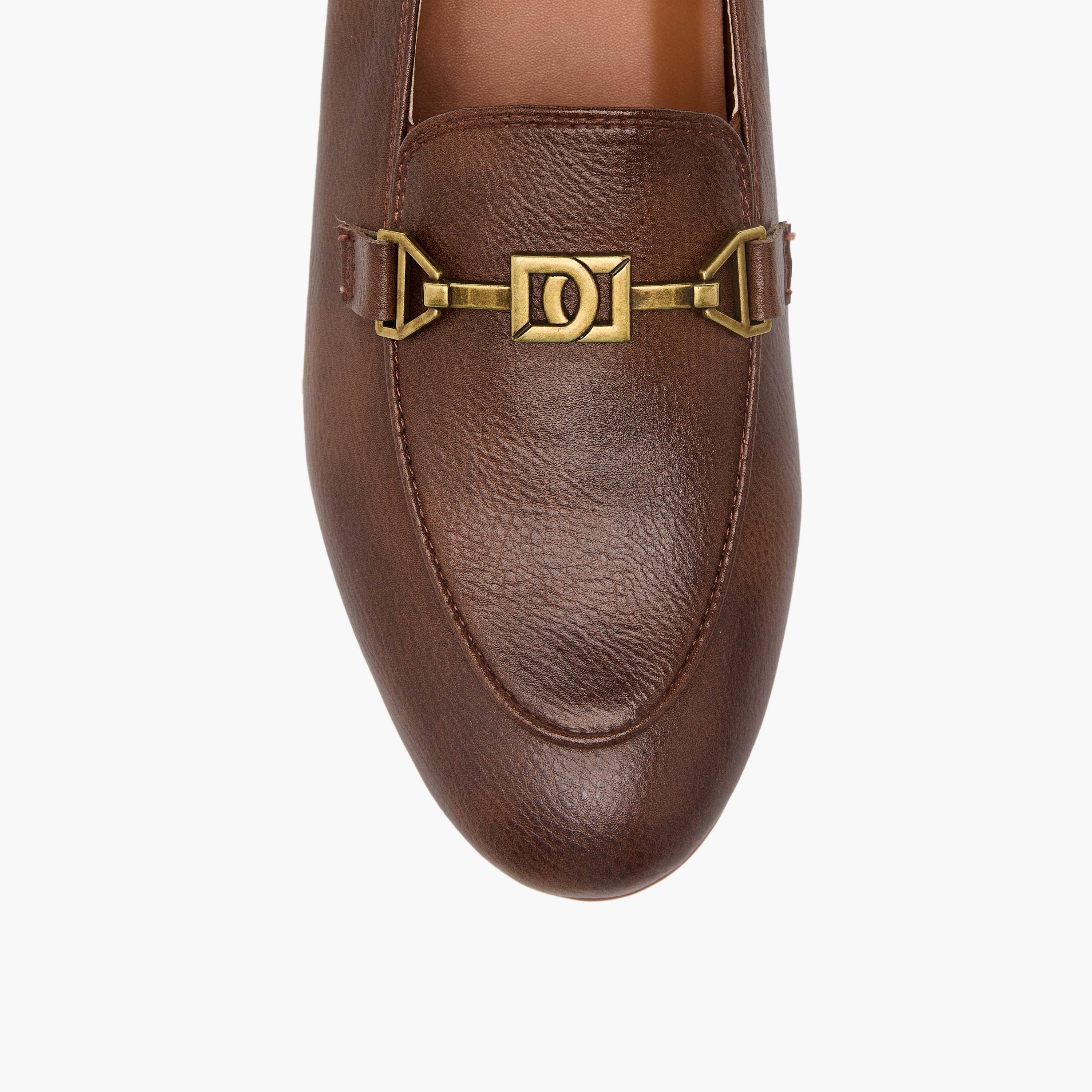 Duchini Women Metal Accent Block Heel Loafers-women-shoes-loafersandmoccasins-image-4