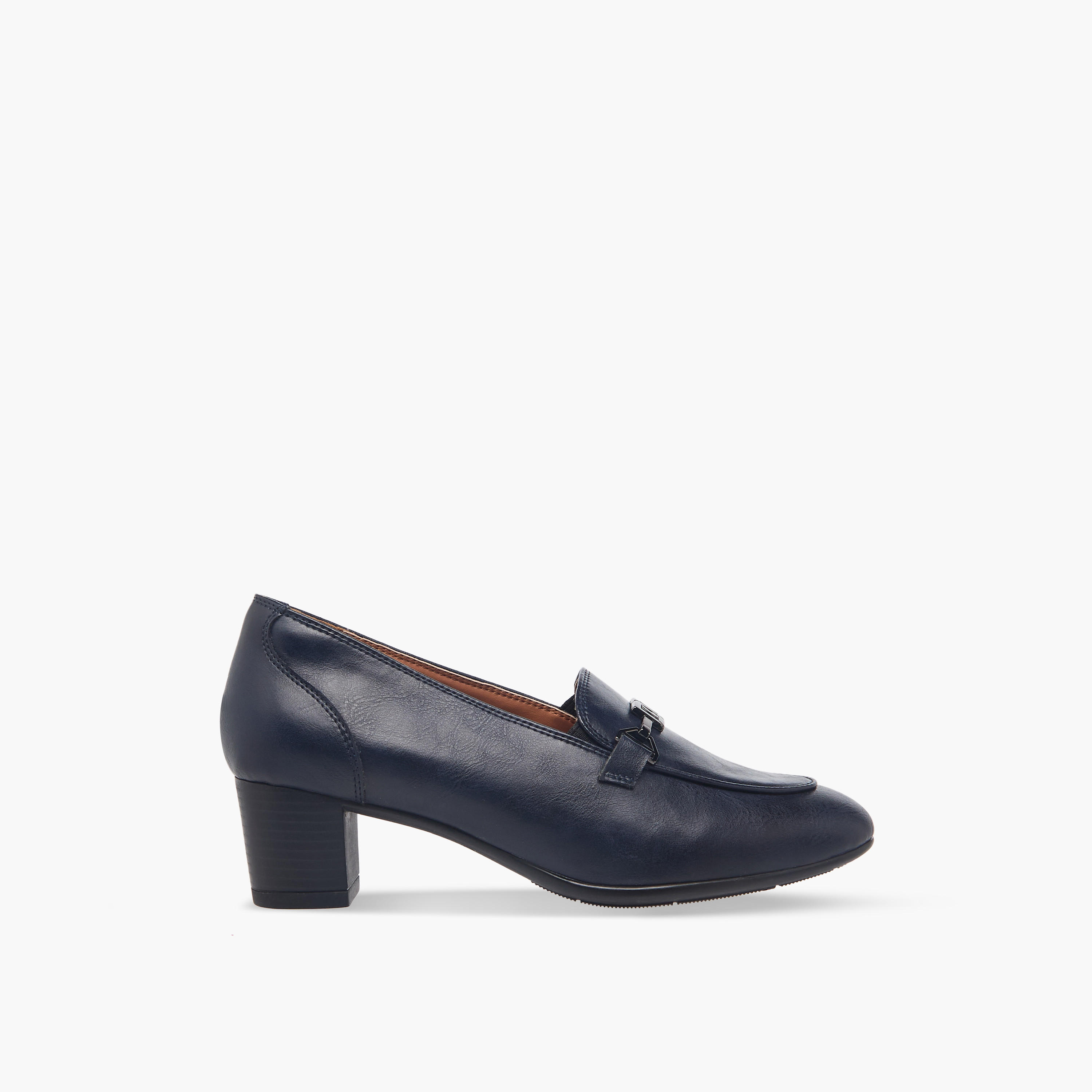 Duchini Women Metal Accent Block Heel Loafers-women-shoes-loafersandmoccasins-image-3
