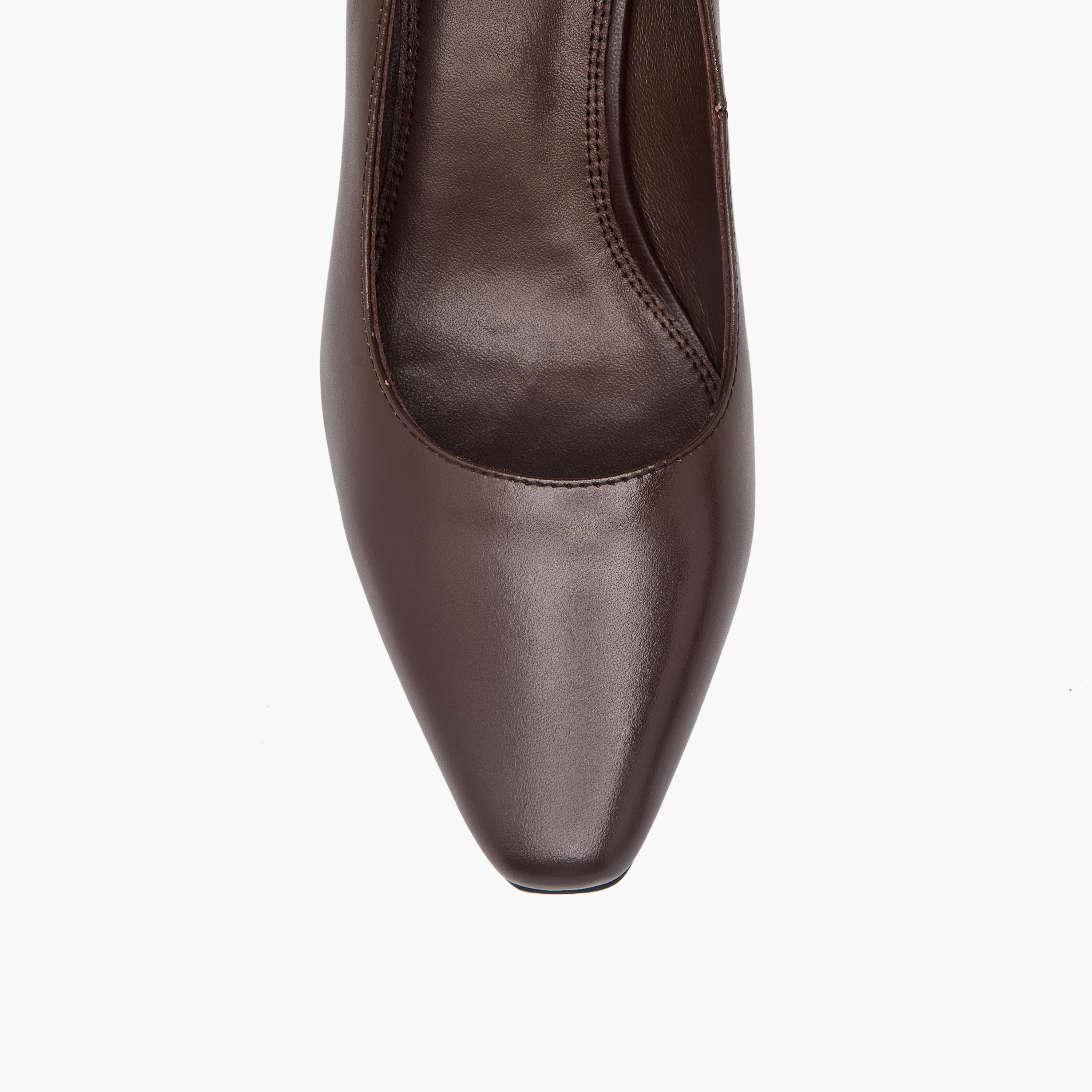 Duchini Women Flared Heel Leather Pumps-women-shoes-heels-image-4
