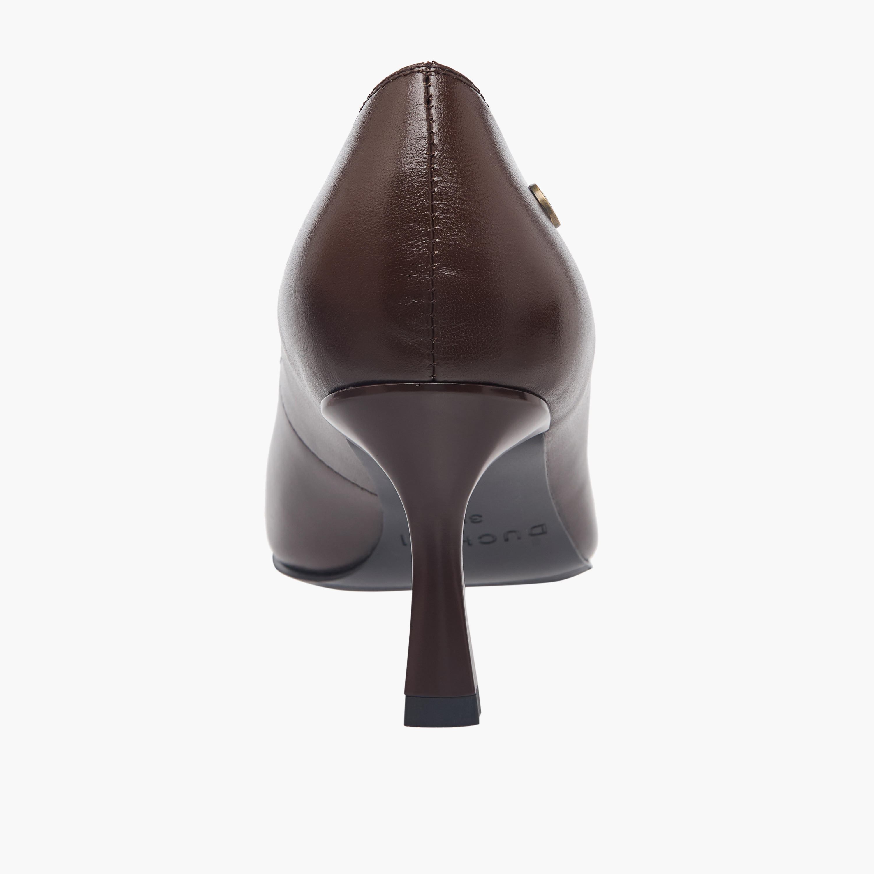 Duchini Women Flared Heel Leather Pumps-women-shoes-heels-image-5