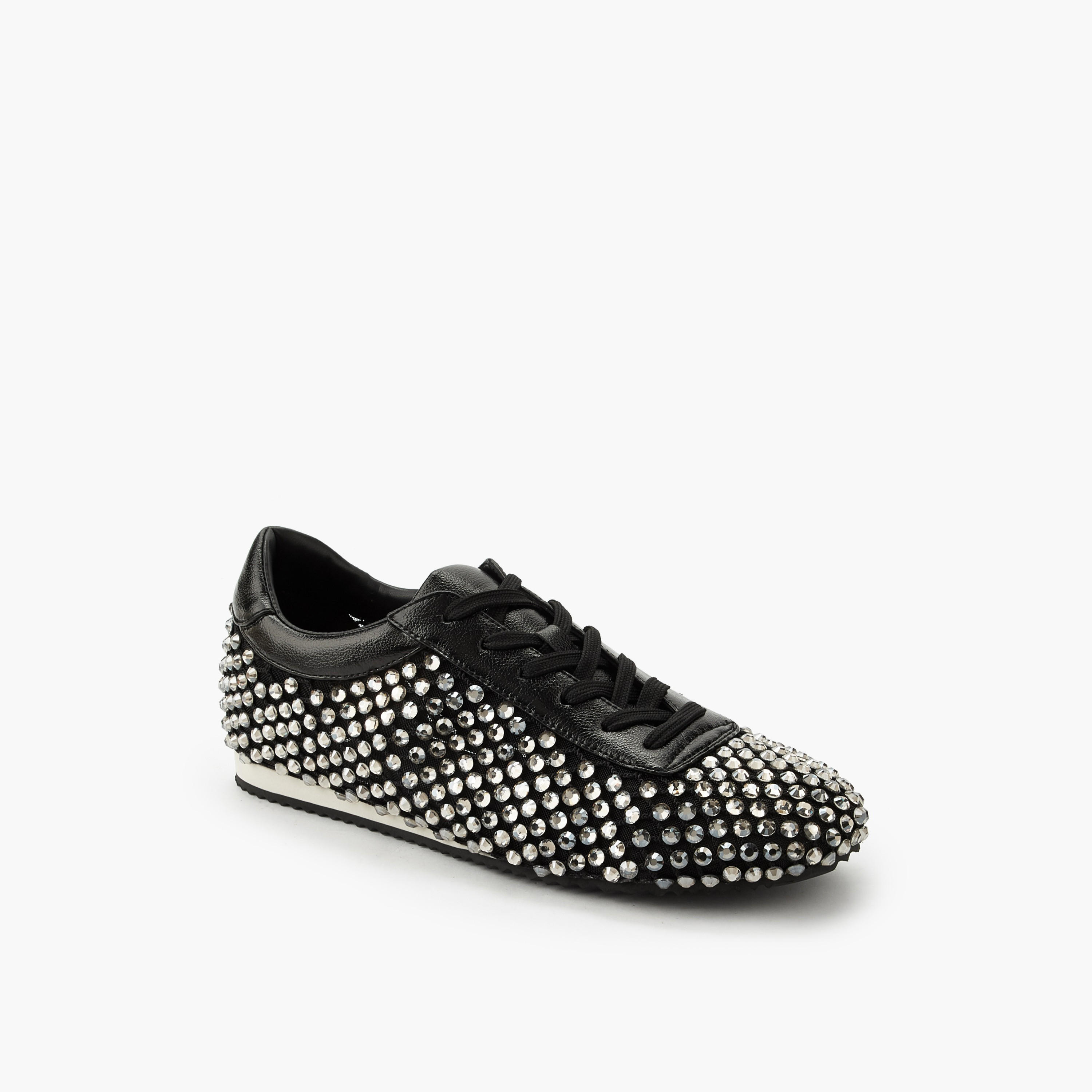 Celeste Women Stud Embellished Lace-Up Sneakers-women-shoes-sneakers-image-2
