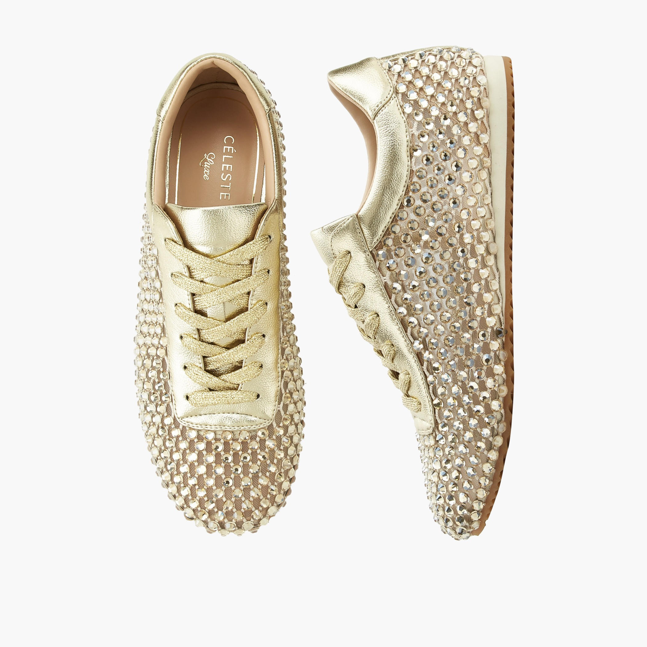 Celeste Women Stud Embellished Lace-Up Sneakers-women-shoes-sneakers-image-1