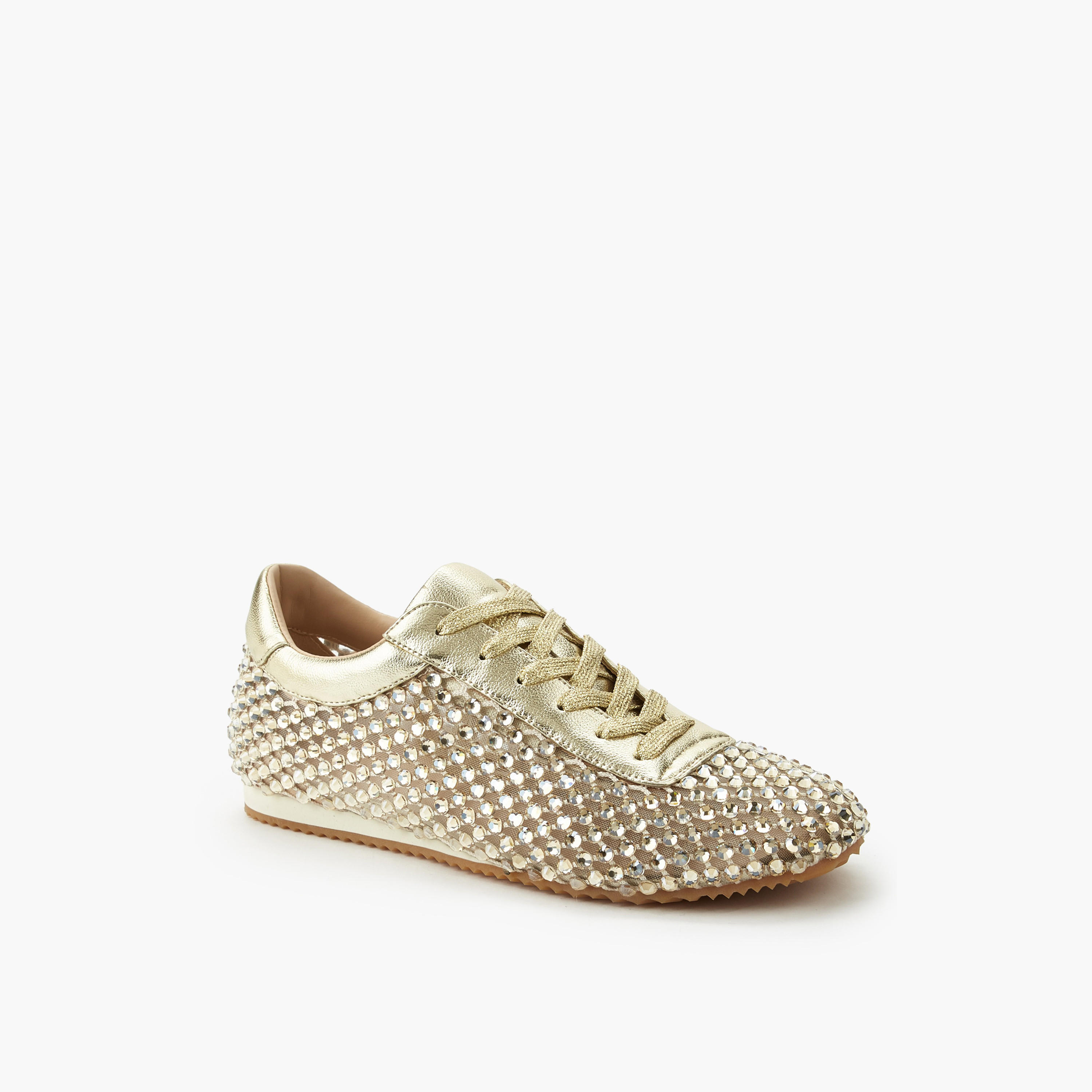 Celeste Women Stud Embellished Lace-Up Sneakers-women-shoes-sneakers-image-2