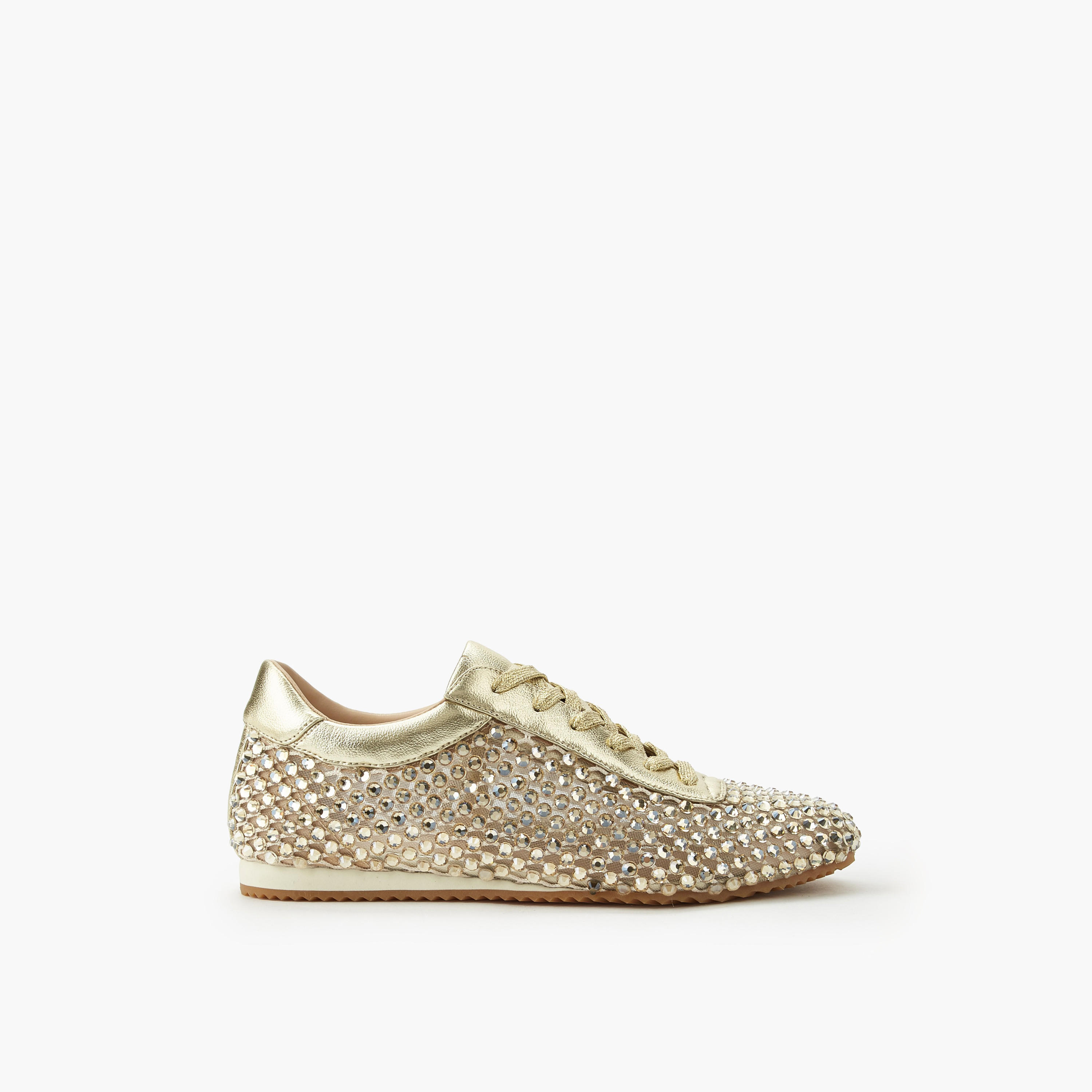 Celeste Women Stud Embellished Lace-Up Sneakers-women-shoes-sneakers-image-3