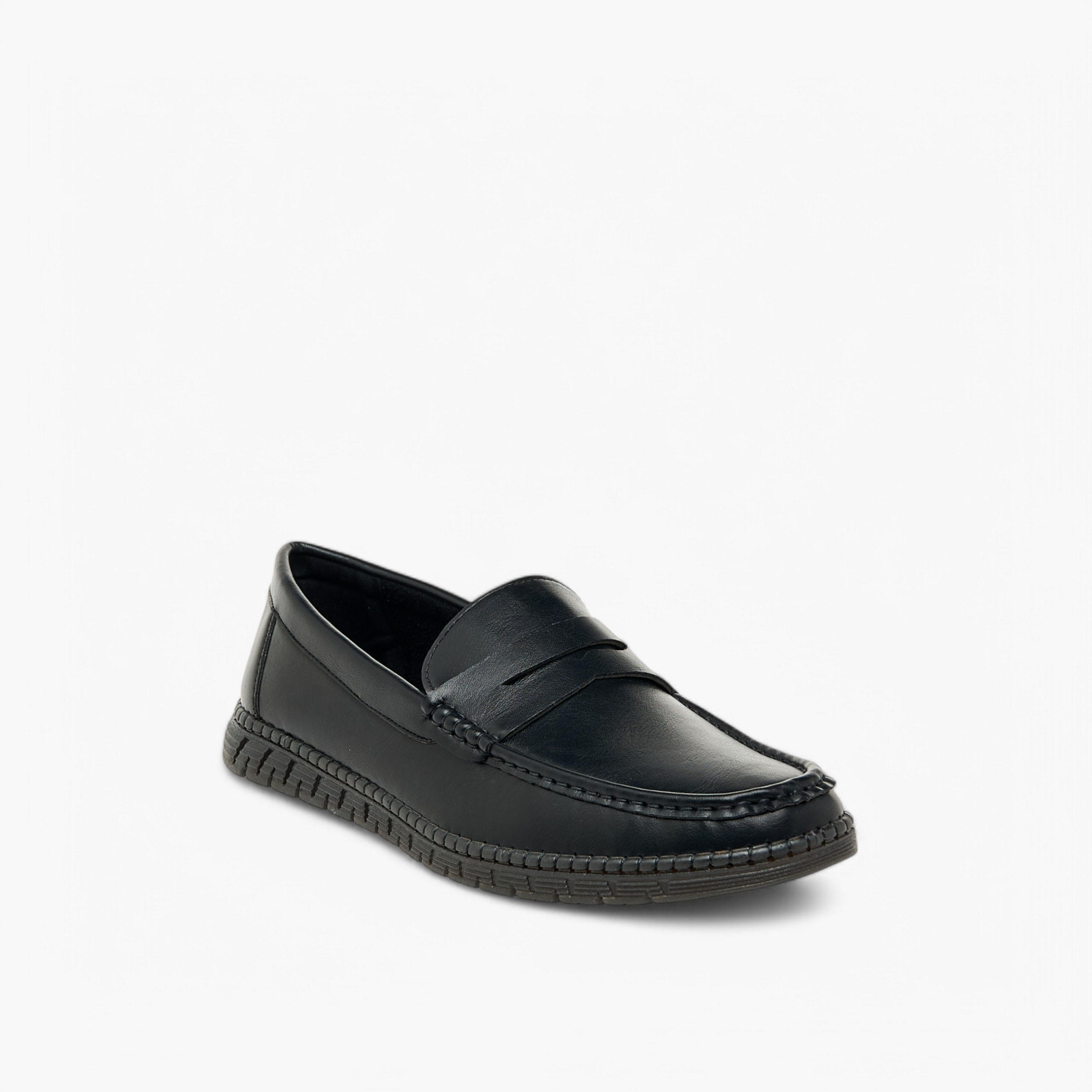 LBL by Shoexpress Textured Slip-On Moccasins with Cutout Detail-men-shoes-loafersandmoccasins-image-2