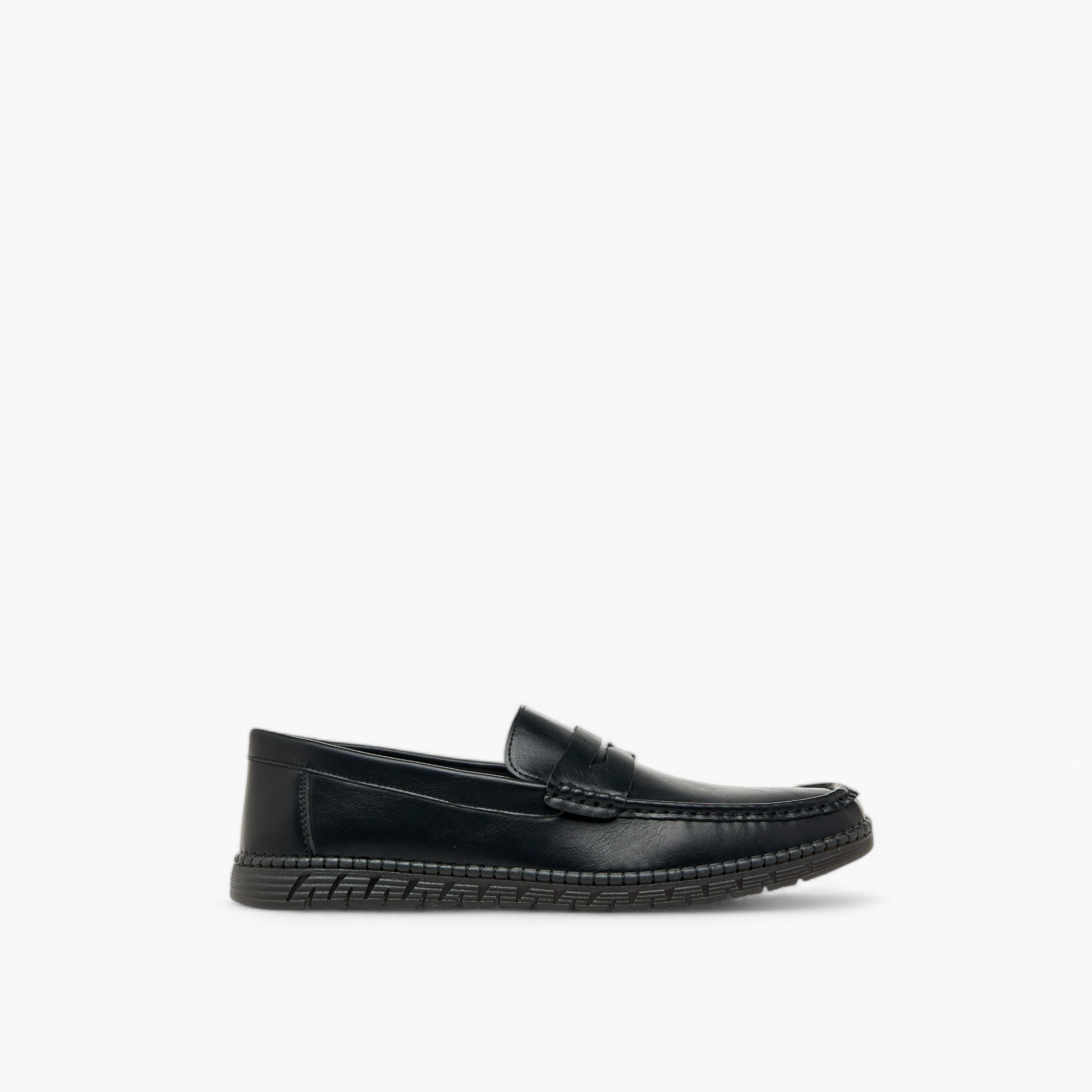 LBL by Shoexpress Textured Slip-On Moccasins with Cutout Detail-men-shoes-loafersandmoccasins-image-3