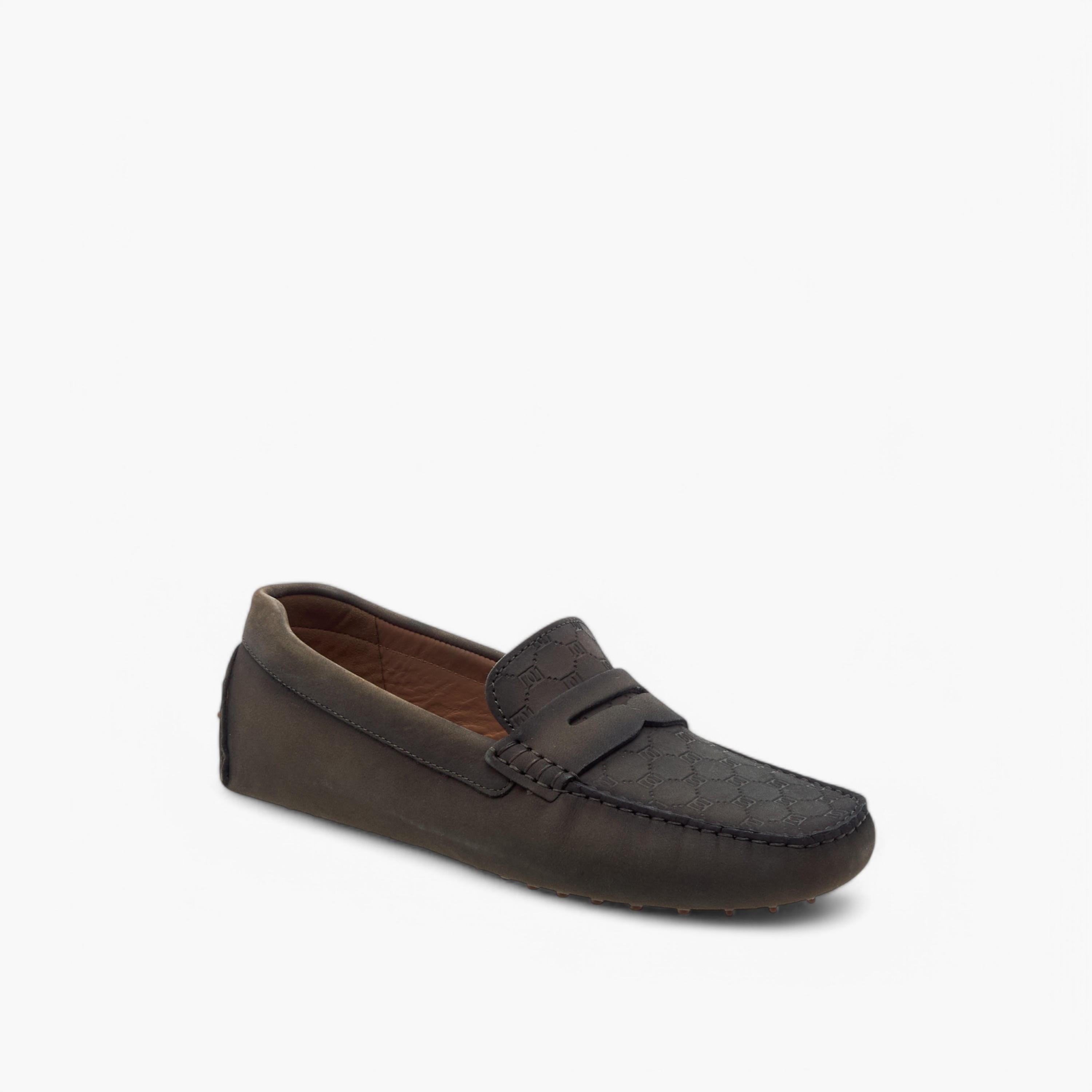 Mister Duchini Monogram Embossed Slip-On Loafers-boys-shoes-loafers-image-2
