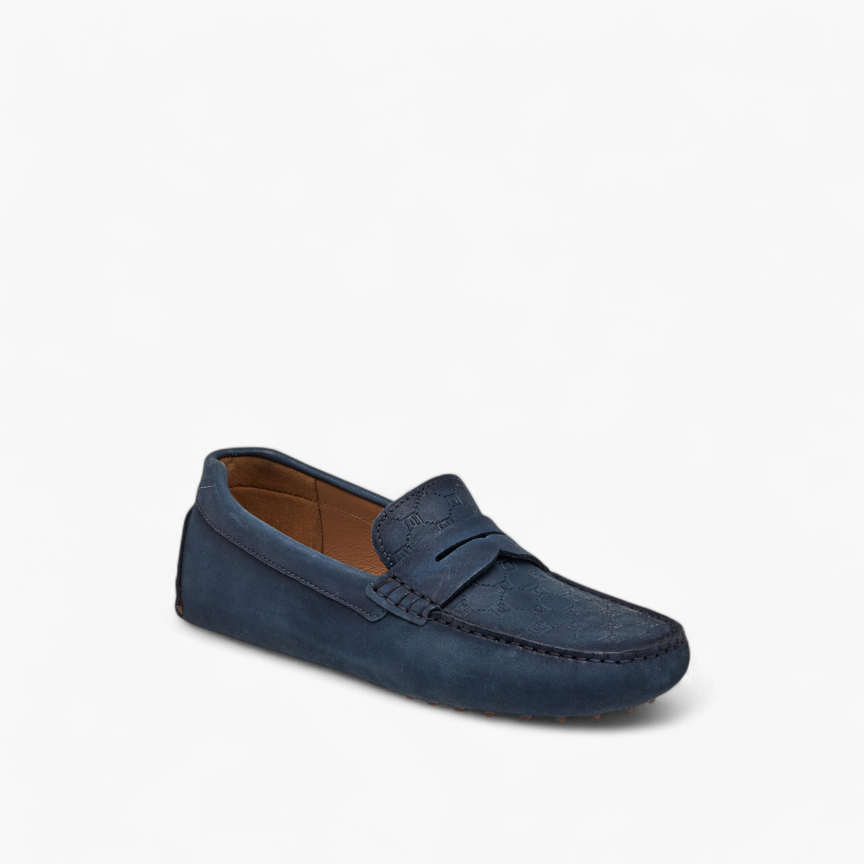 Mister Duchini Monogram Embossed Slip-On Loafers-boys-shoes-loafers-image-2
