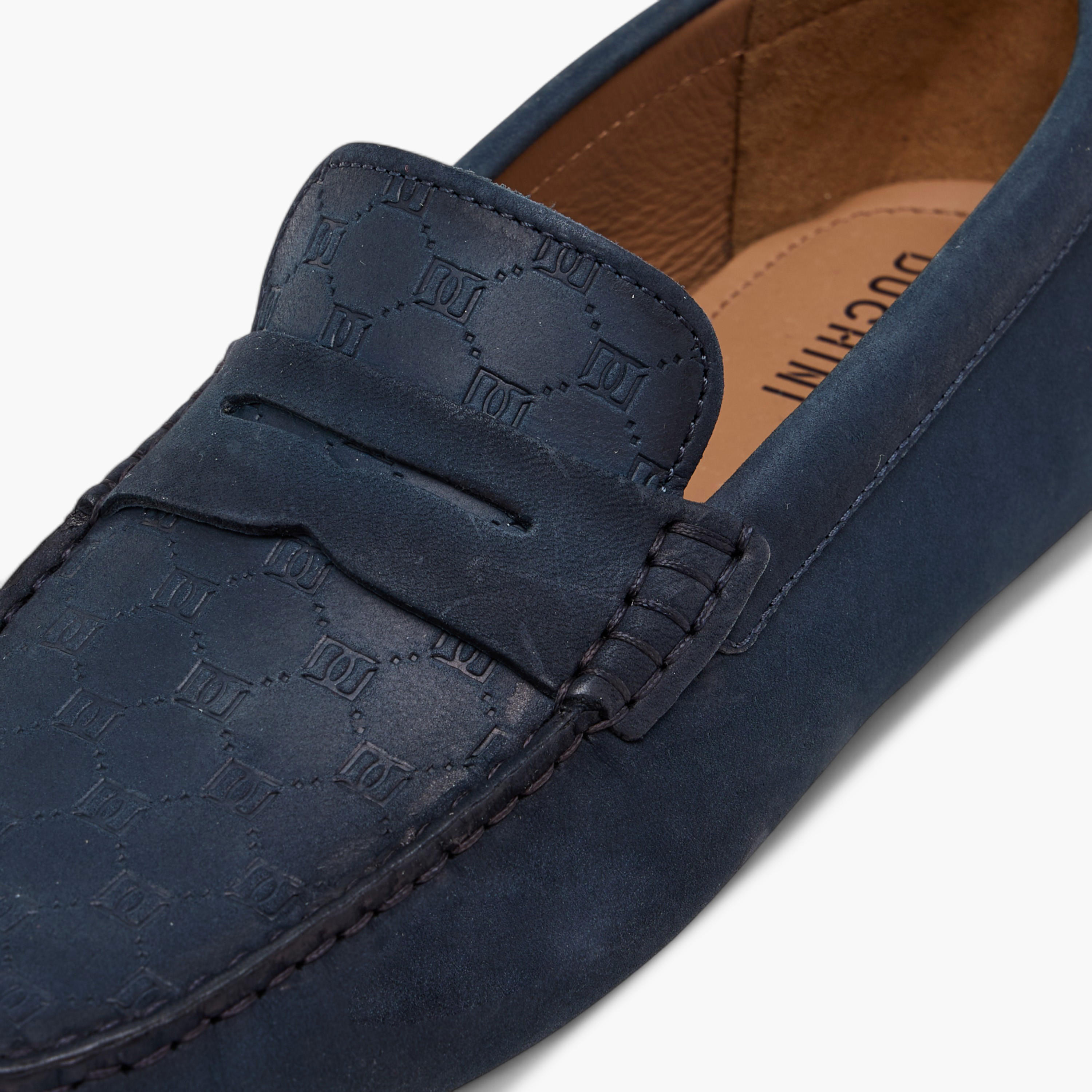 Mister Duchini Monogram Embossed Slip-On Loafers-boys-shoes-loafers-image-4