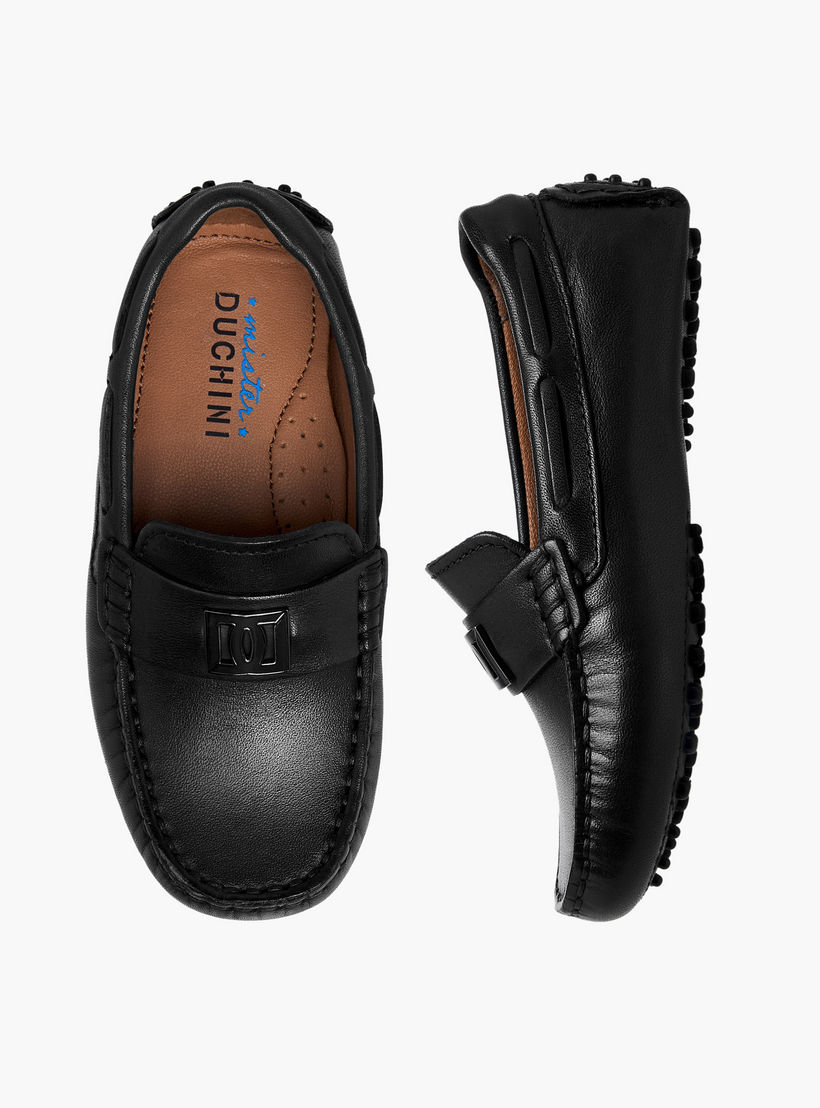 Mister Duchini Boys Leather Slip-On Moccasins-boys-shoes-loafers-image-1