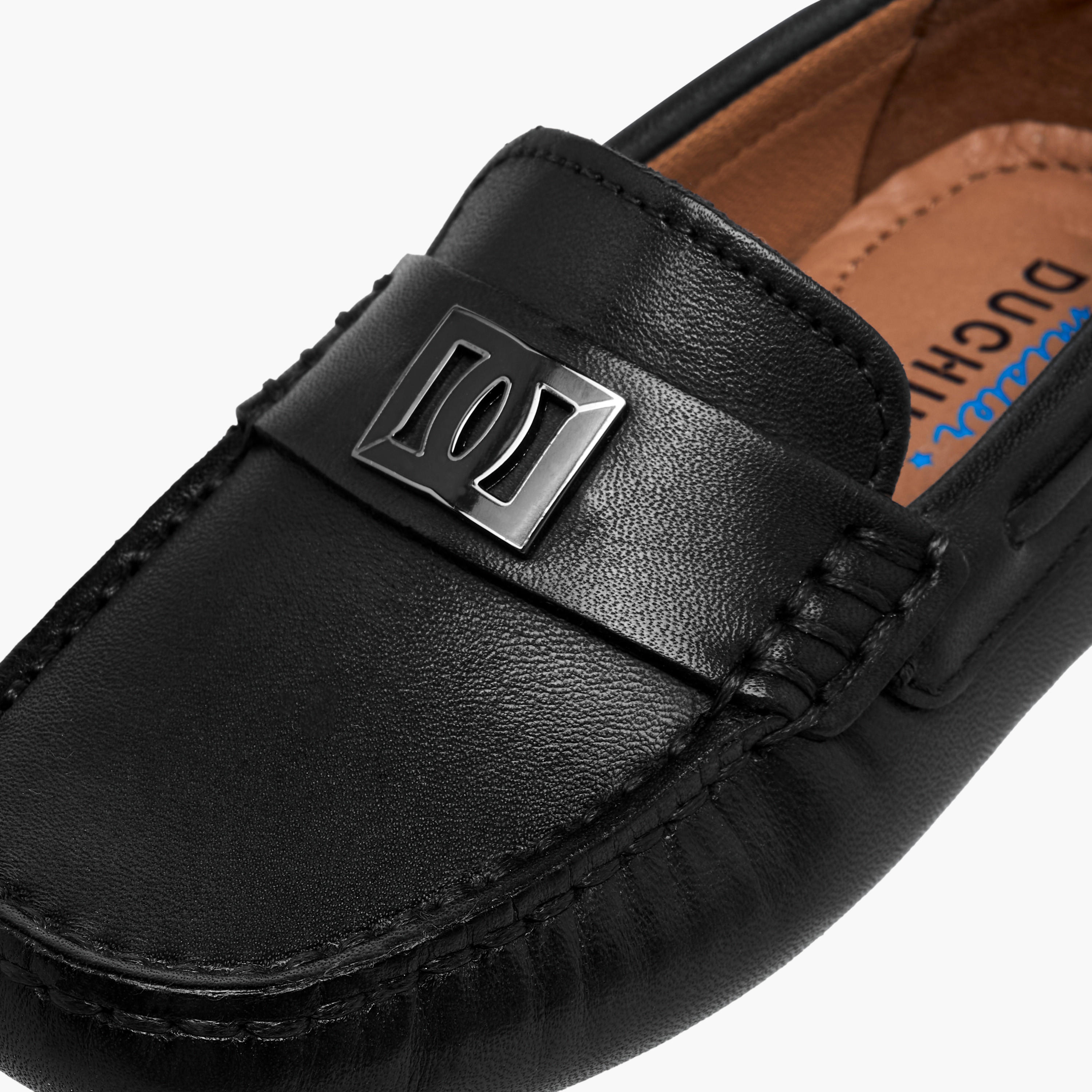 Mister Duchini Boys Leather Slip-On Moccasins-boys-shoes-loafers-image-5