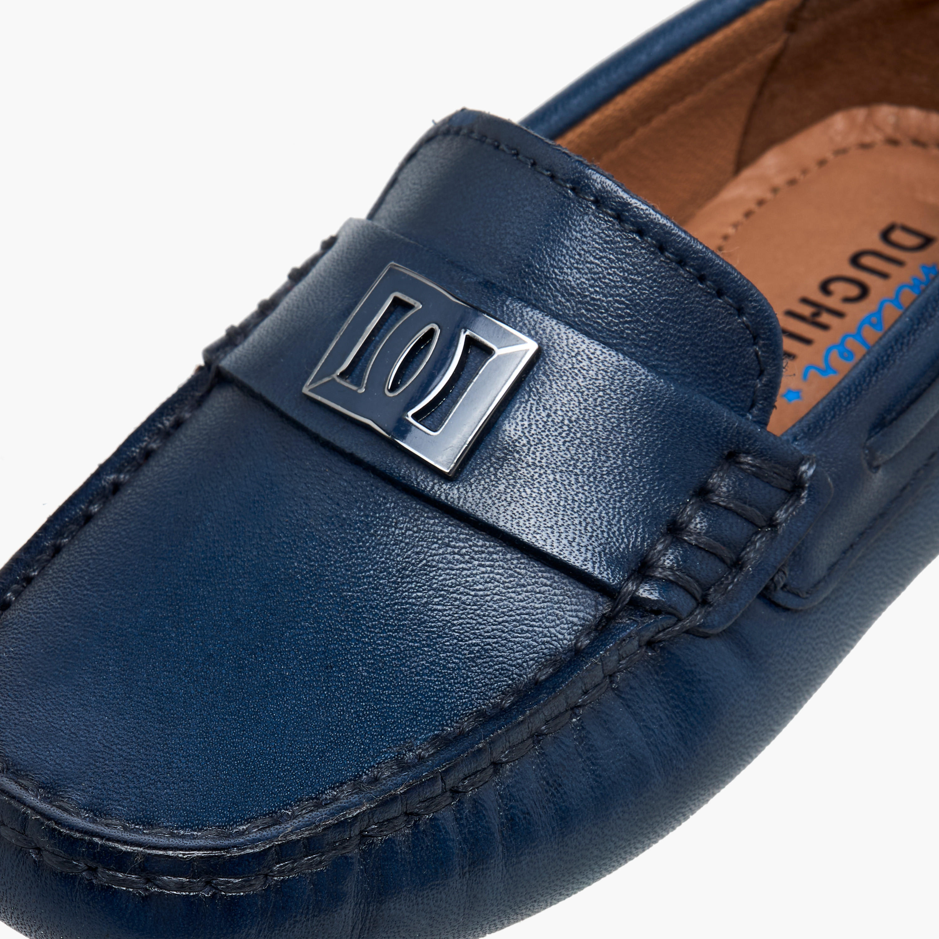 Mister Duchini Boys Leather Slip-On Moccasins-boys-shoes-loafers-image-4