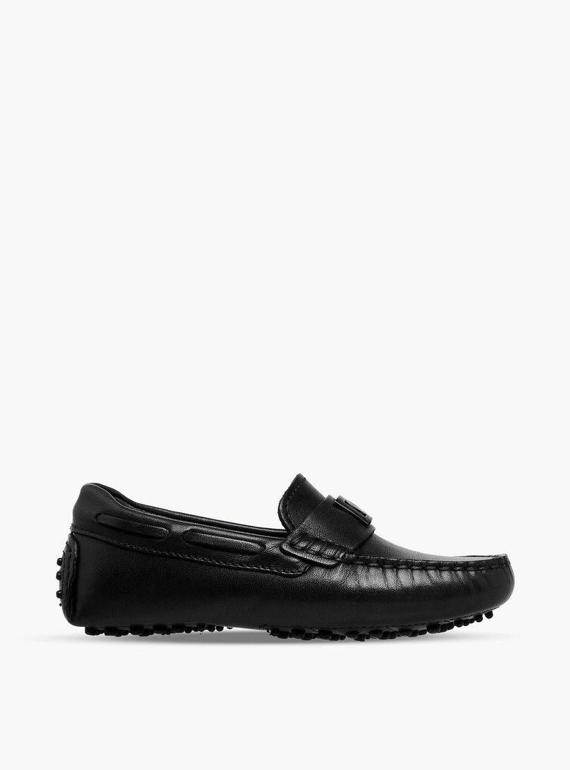 Mister Duchini Boys Leather Slip-On Moccasins-boys-shoes-loafers-image-4