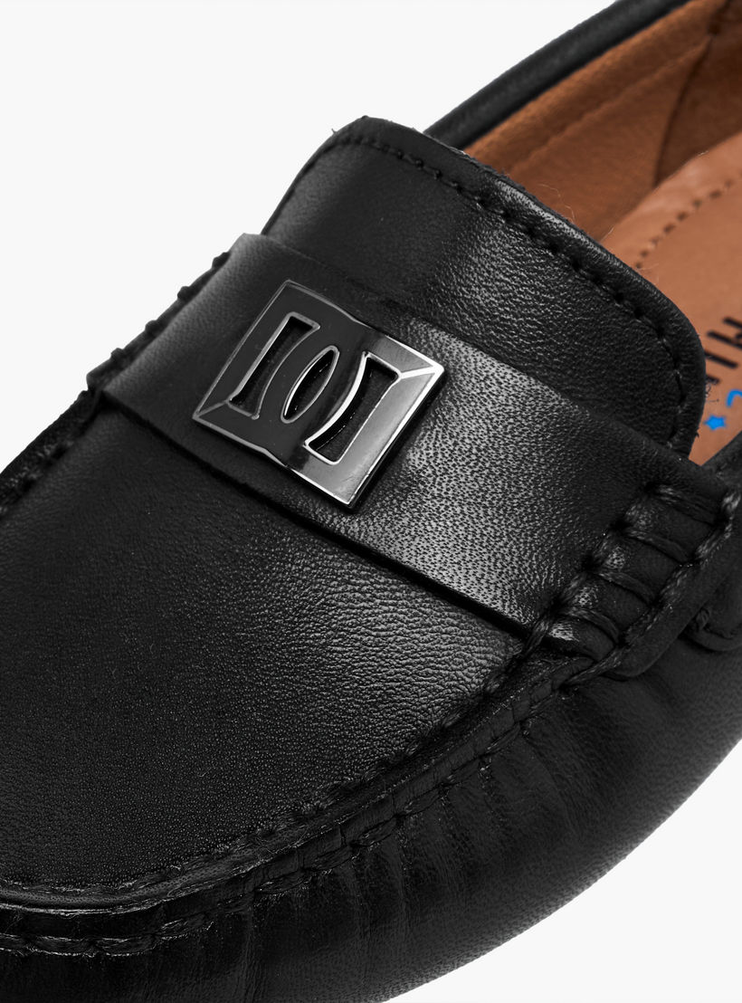 Mister Duchini Boys Leather Slip-On Moccasins-boys-shoes-loafers-image-5