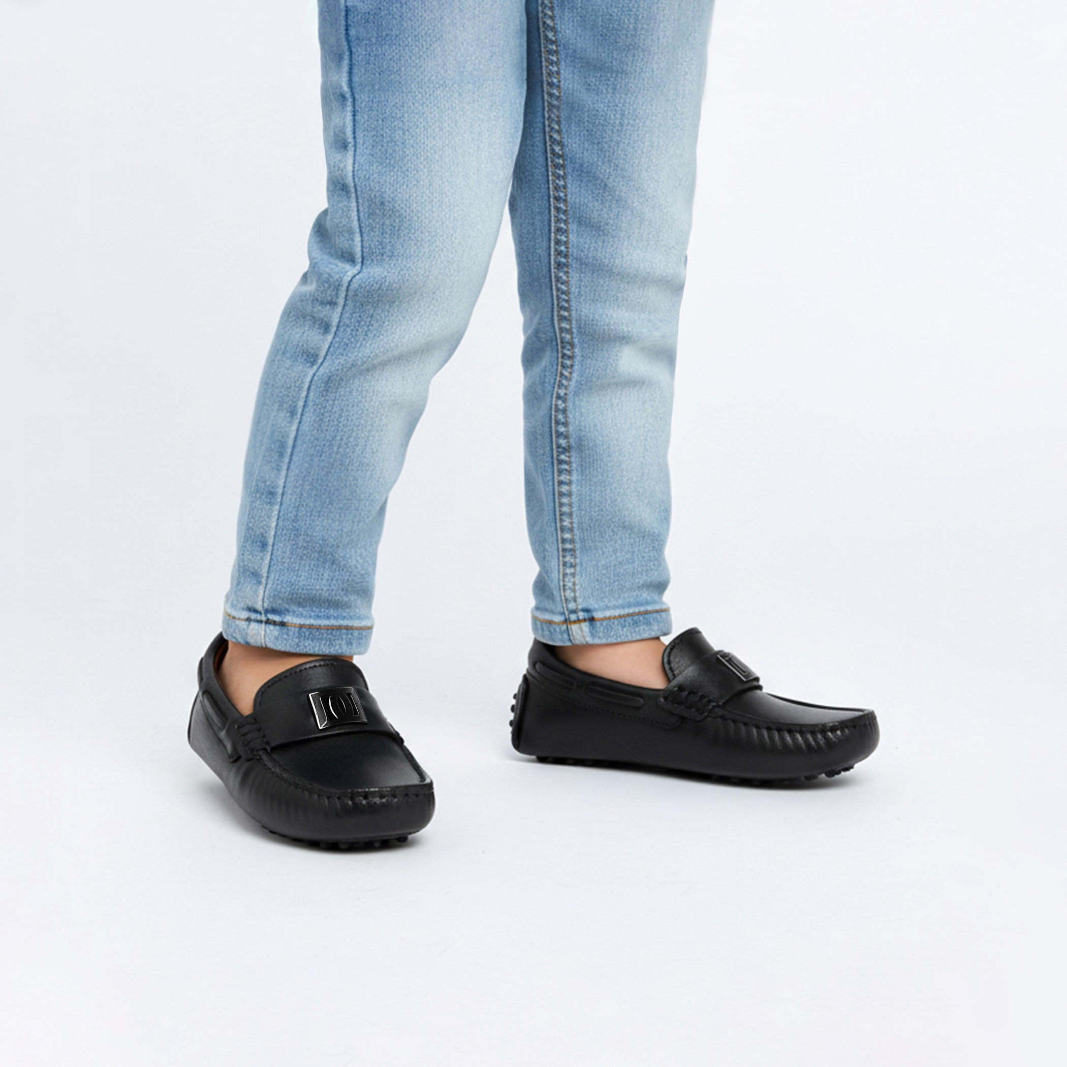 Mister Duchini Boys Leather Slip-On Moccasins-boys-shoes-loafers-image-2