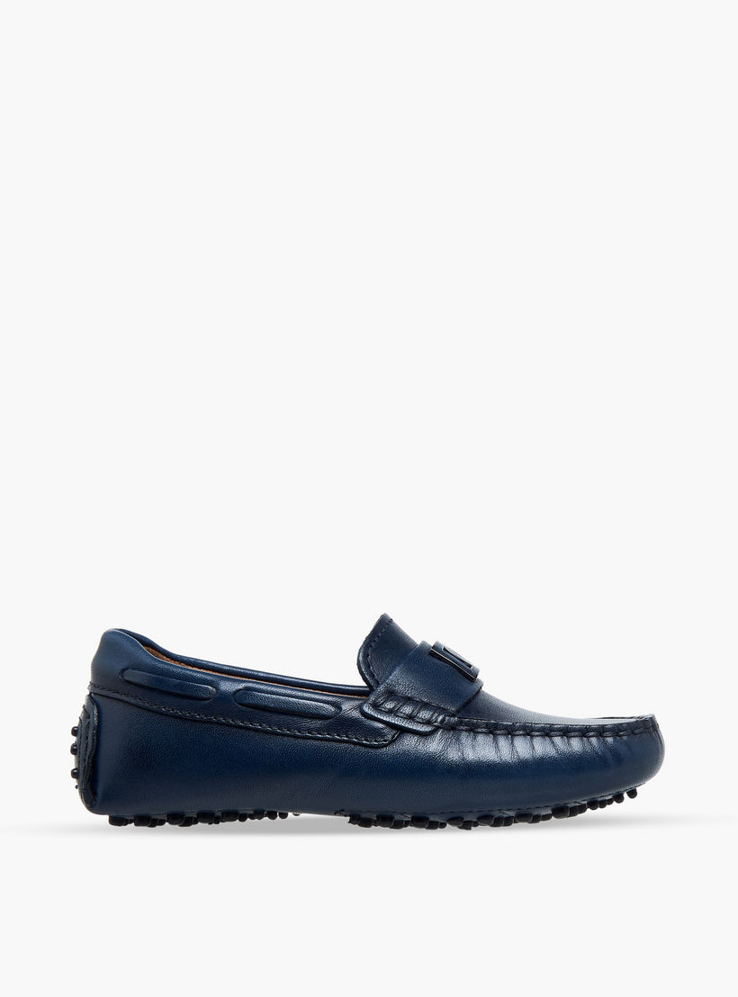 Mister Duchini Boys Leather Slip-On Moccasins-boys-shoes-loafers-image-4