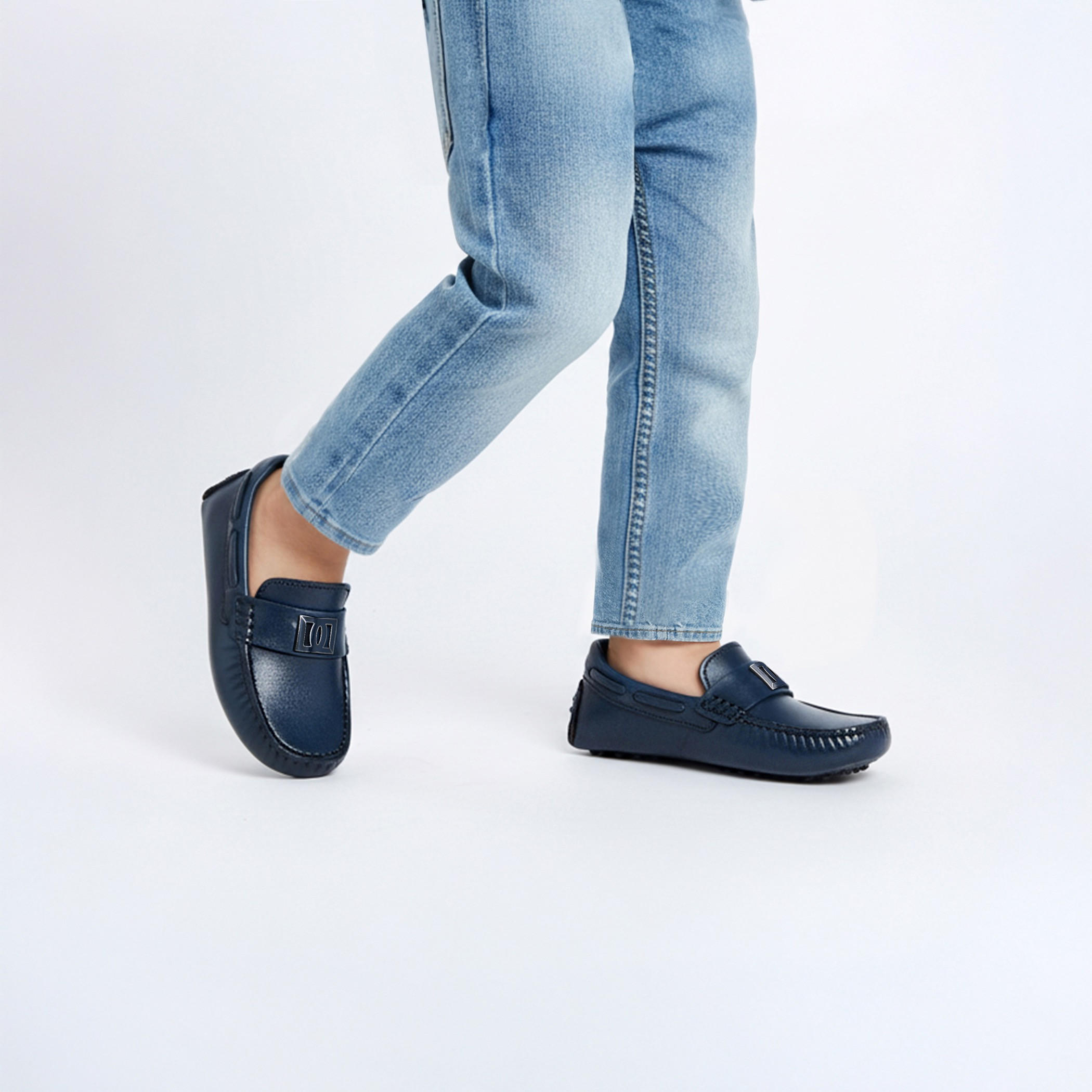 Mister Duchini Boys Leather Slip-On Moccasins-boys-shoes-loafers-image-2
