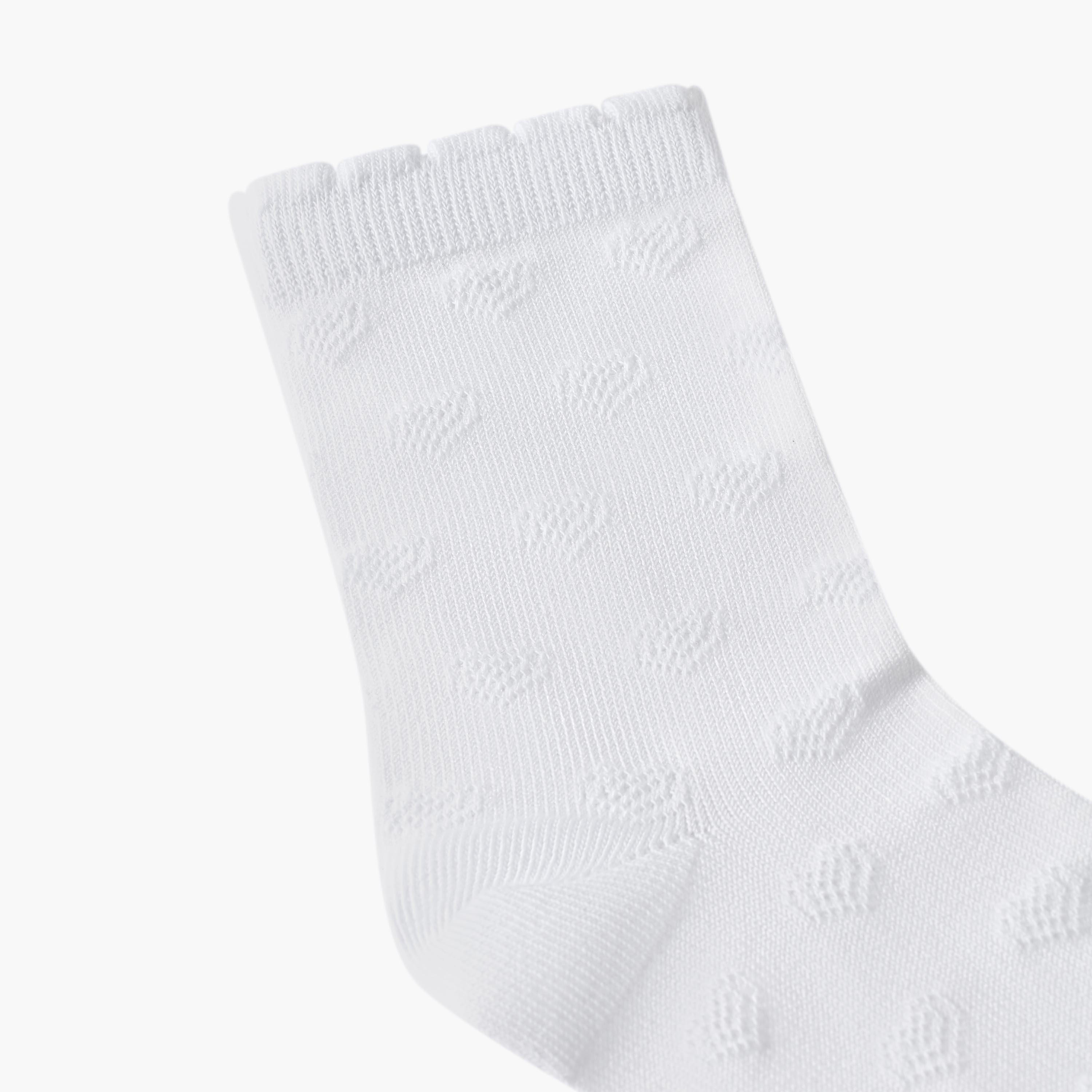 Pack of 3 Juniors Girls Mid Calf Socks-girls-accessories-socks-image-3