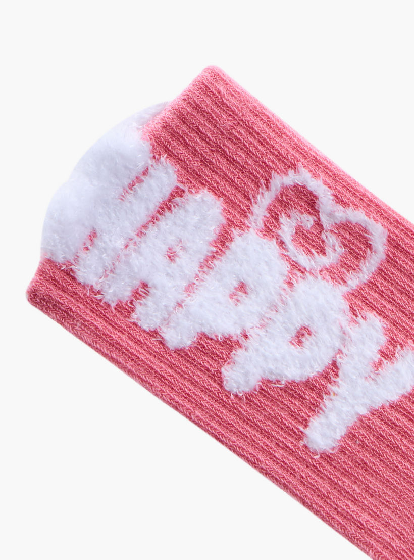 Little Missy Girls Non Terry Crew Lenght Socks - Set of 3-girls-accessories-socks-image-3