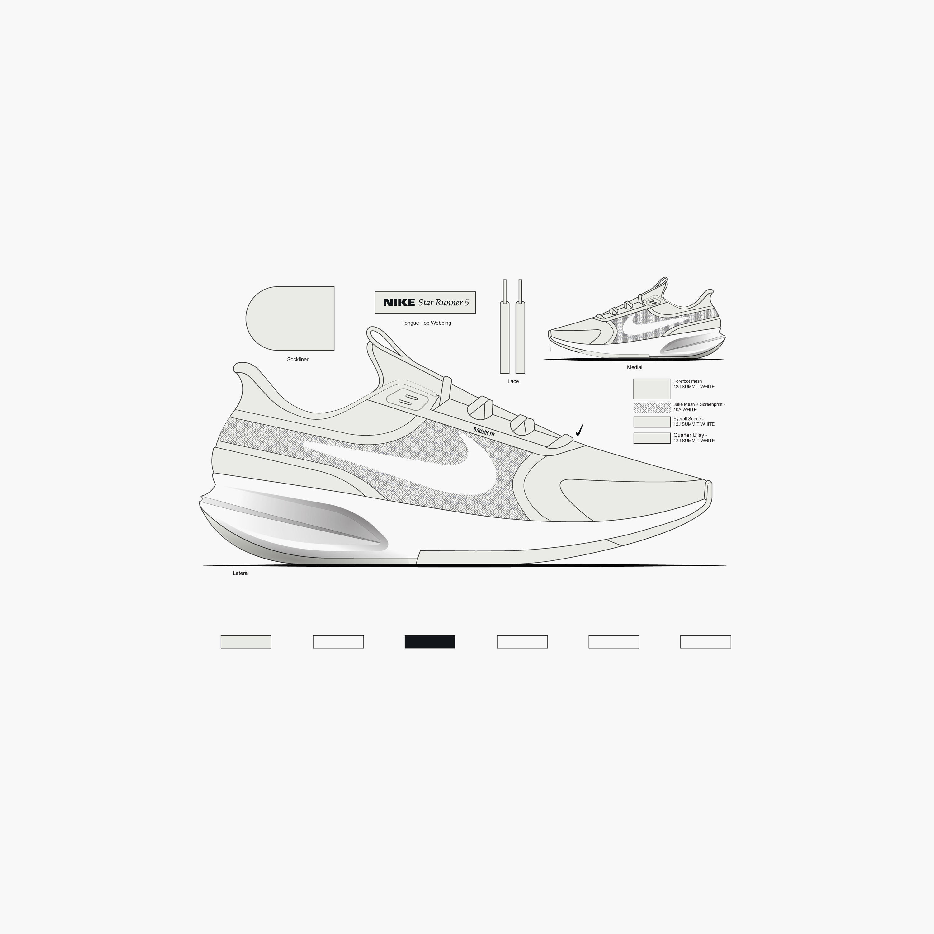 Nike Kids' NIKE STAR RUNNER 5 PS School Shoes with Hook and Loop Closure - HF7005-101-girls-shoes-schoolshoes-image-4