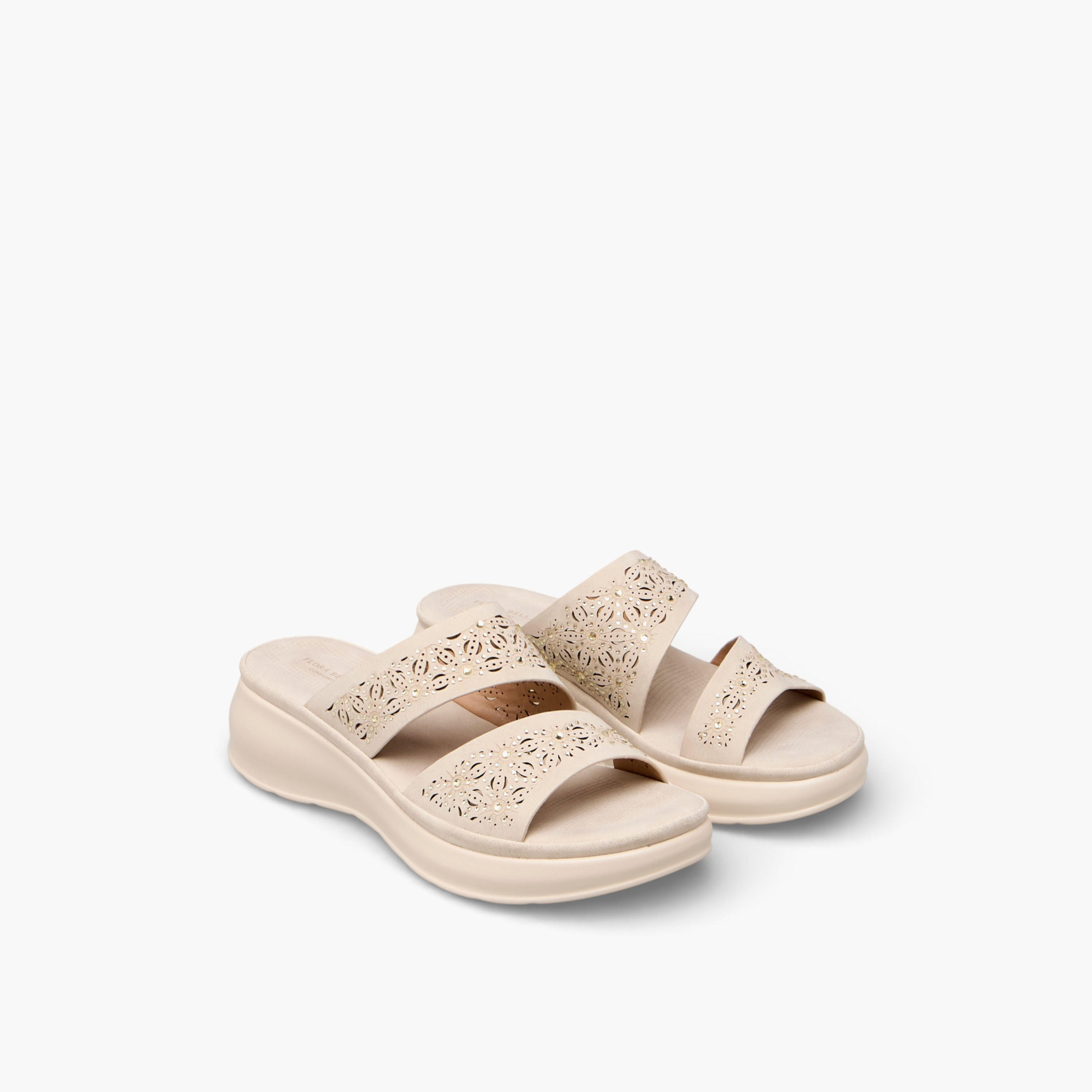 Flora Bella Women Wedge Heel Slide Sandals-women-shoes-flats-sandals-image-1