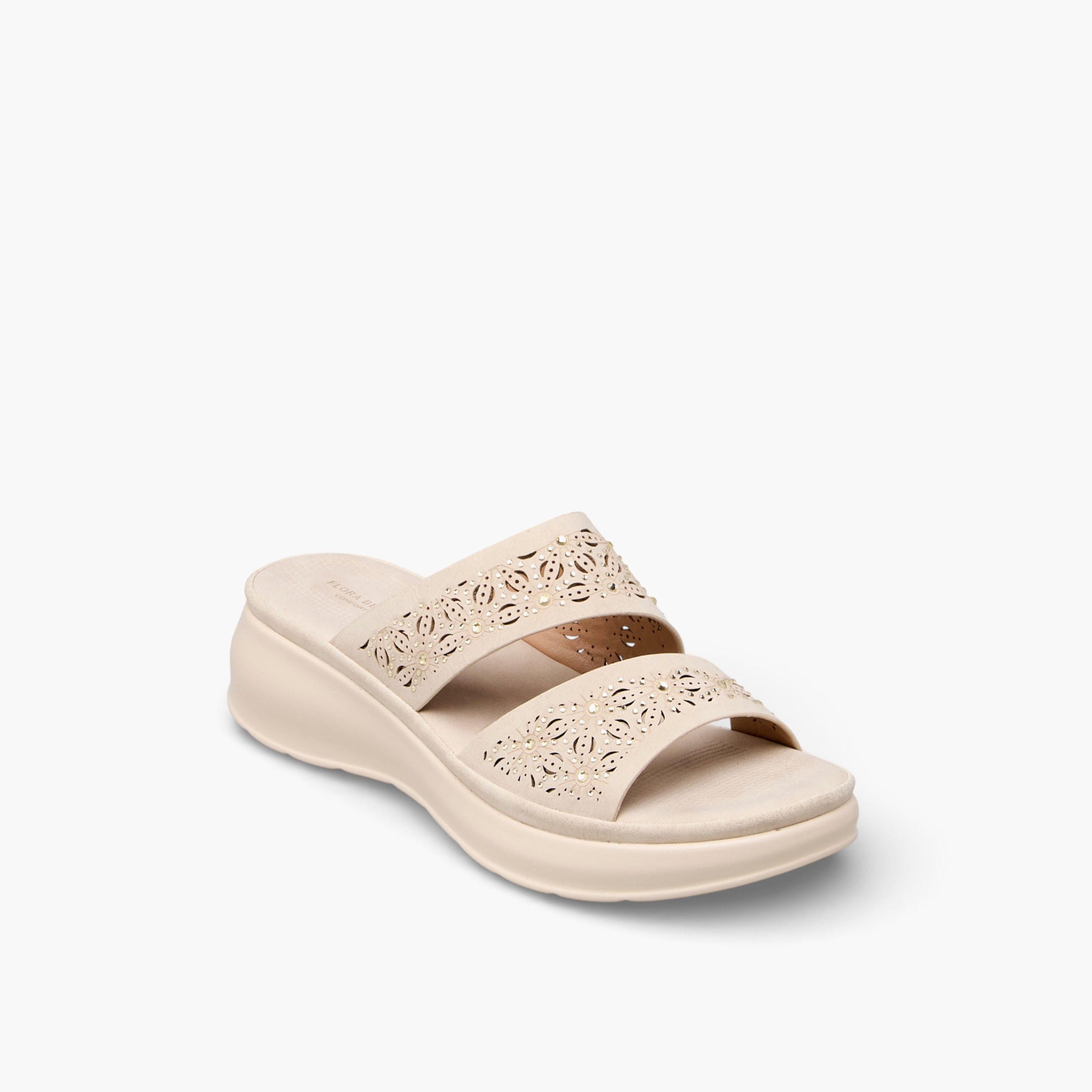 Flora Bella Women Wedge Heel Slide Sandals-women-shoes-flats-sandals-image-2