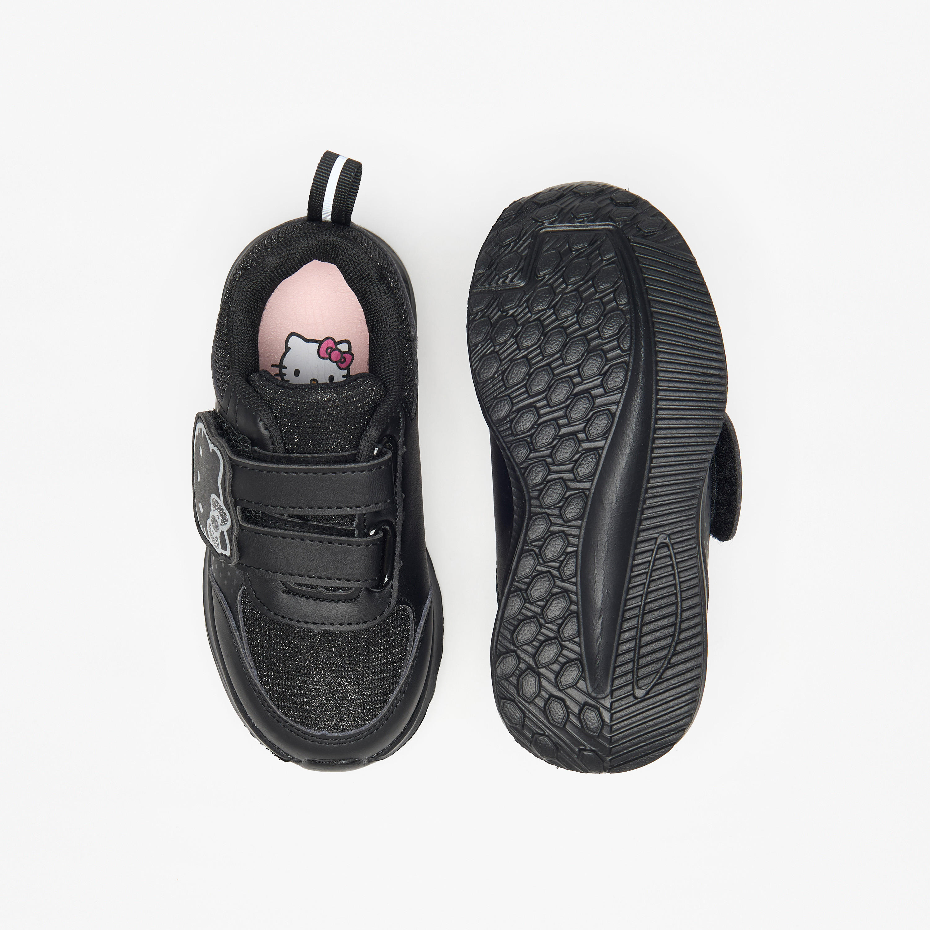 حذاء مدرسي بارز الملمس بشريط إغلاق من هالو كيتي-girls-shoes-schoolshoes-image-4