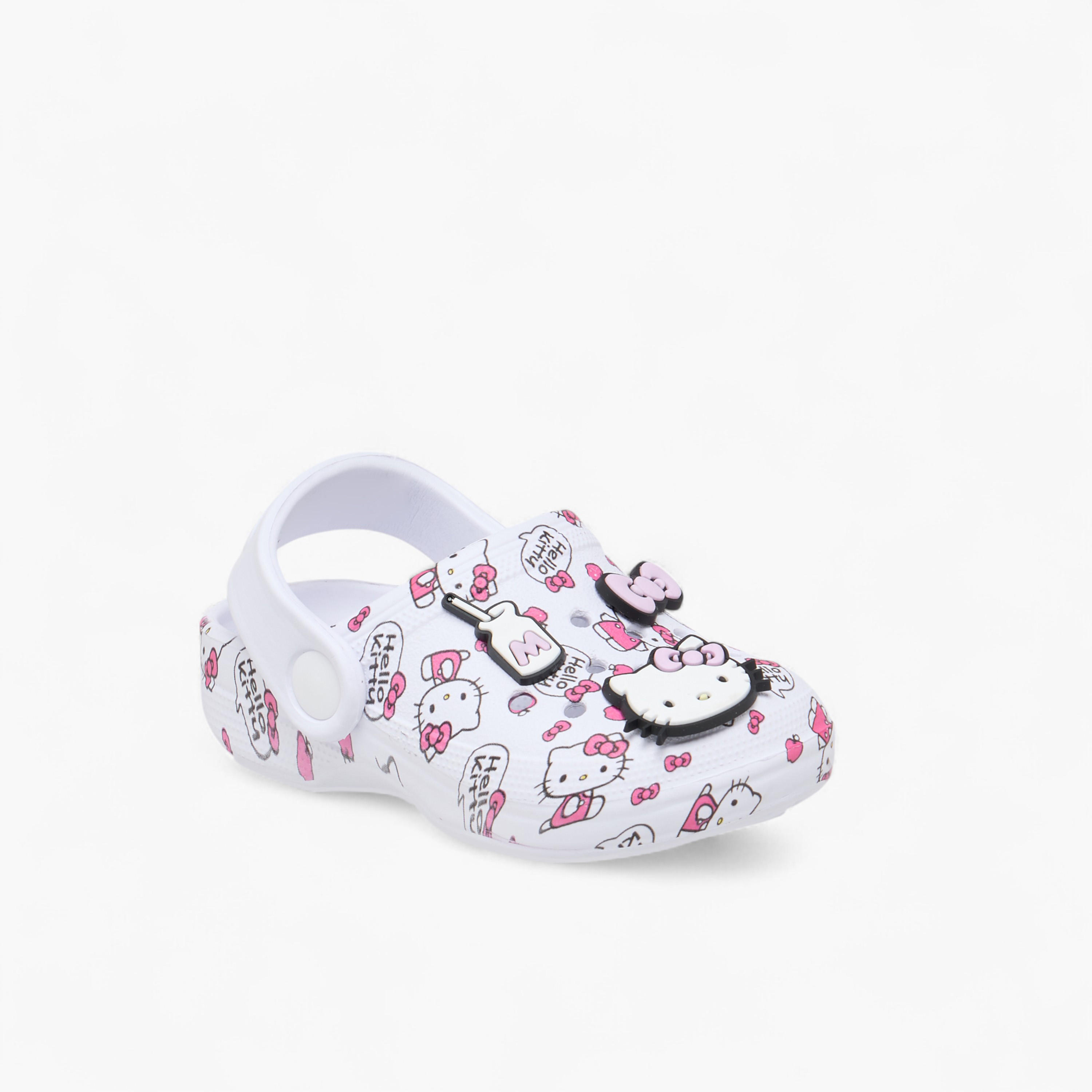 Hello Kitty Print Clogs with Backstrap-girls-shoes-sandals-image-2