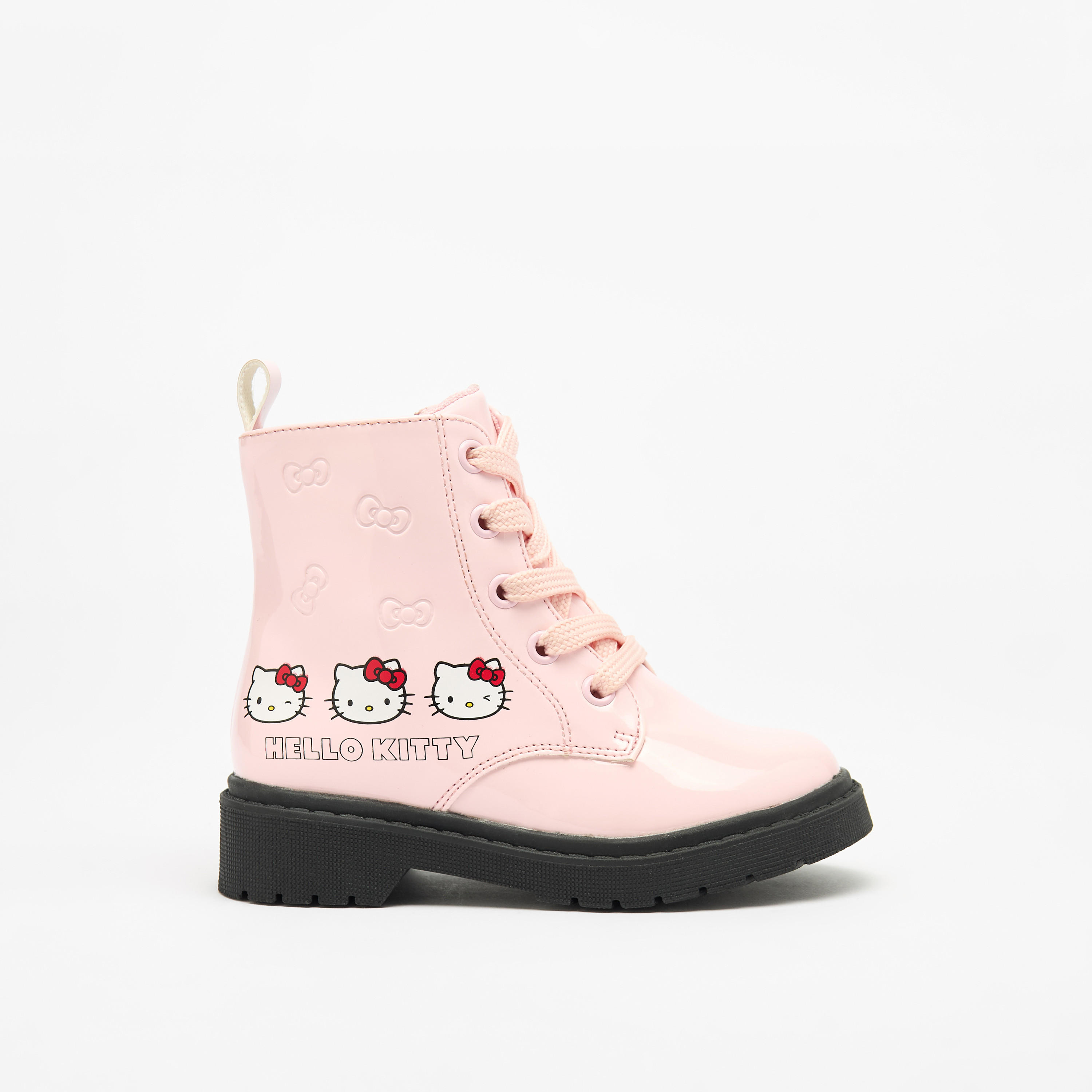 بوت بطول الكاحل بسحاب إغلاق وطبعات هالو كيتي-girls-shoes-boots-image-3