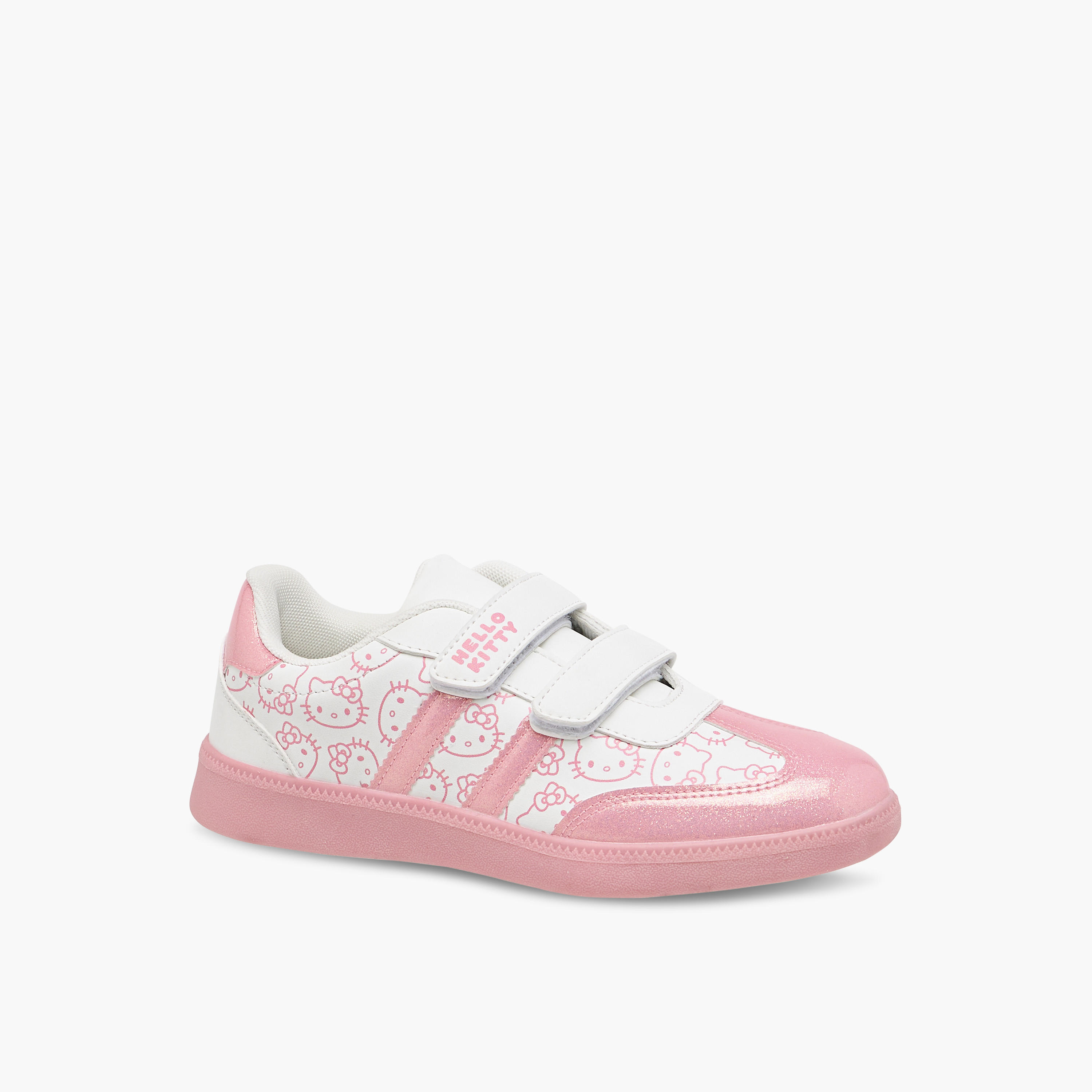حذاء سنيكرز بشريط إغلاق لاصق وطبعات من هالو كيتي-girls-shoes-sneakers-image-2