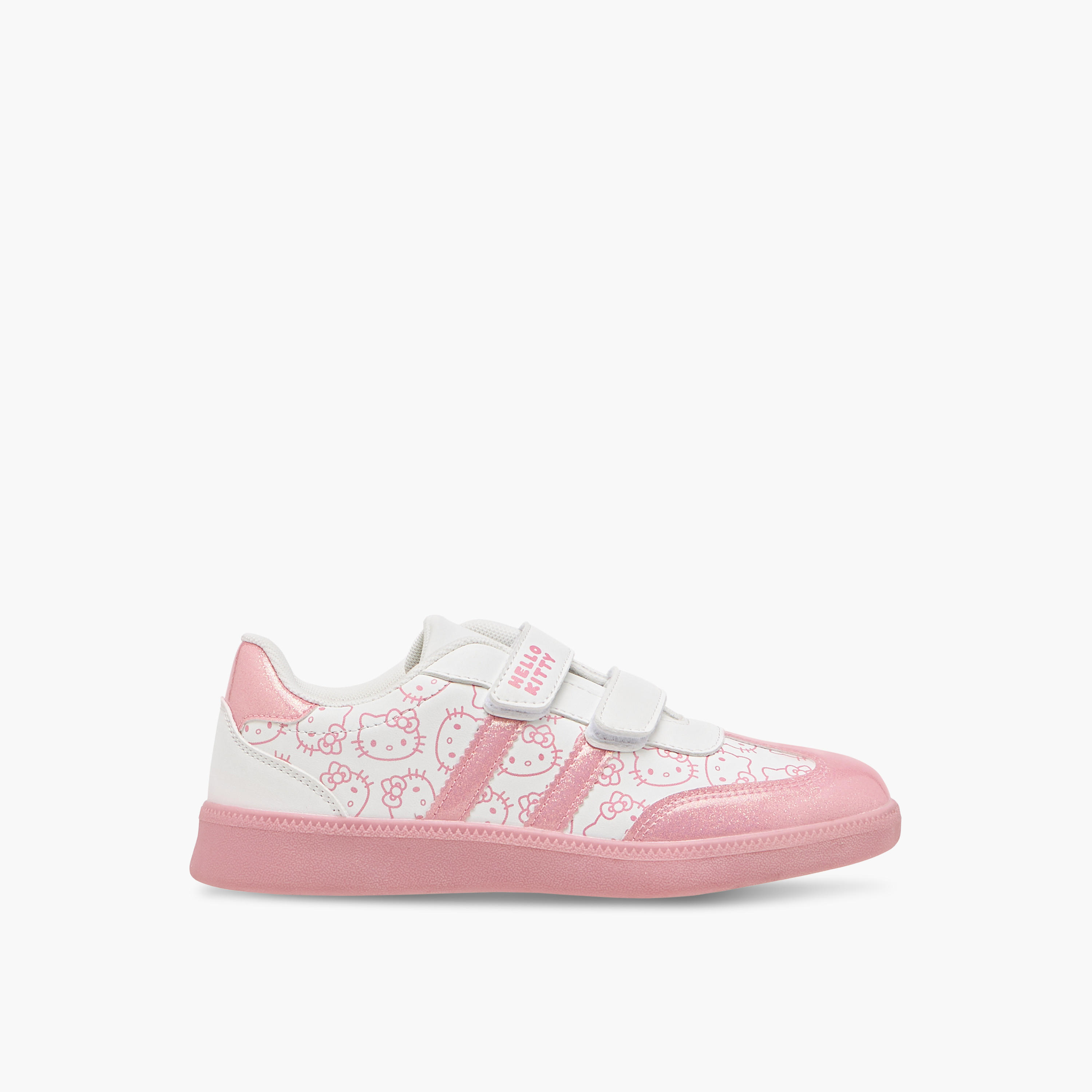حذاء سنيكرز بشريط إغلاق لاصق وطبعات من هالو كيتي-girls-shoes-sneakers-image-3
